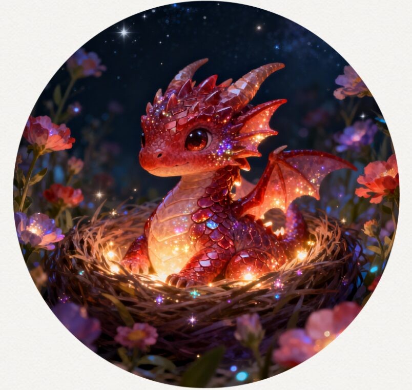 Hayleybug 1 oz Ruby Hatchling silver Round w/ COA mintage 15