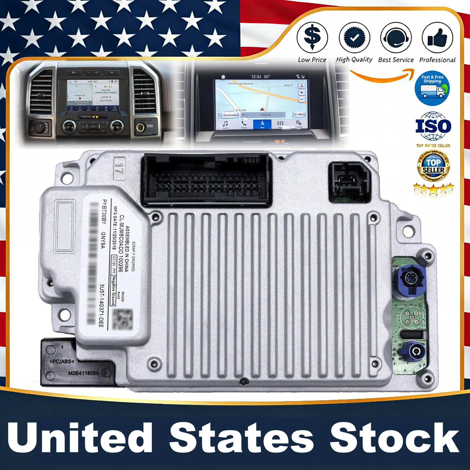 NEW Sync 3 APIM 3.4 Navigation Module for Ford Lincoln Vin Programmed GEN4