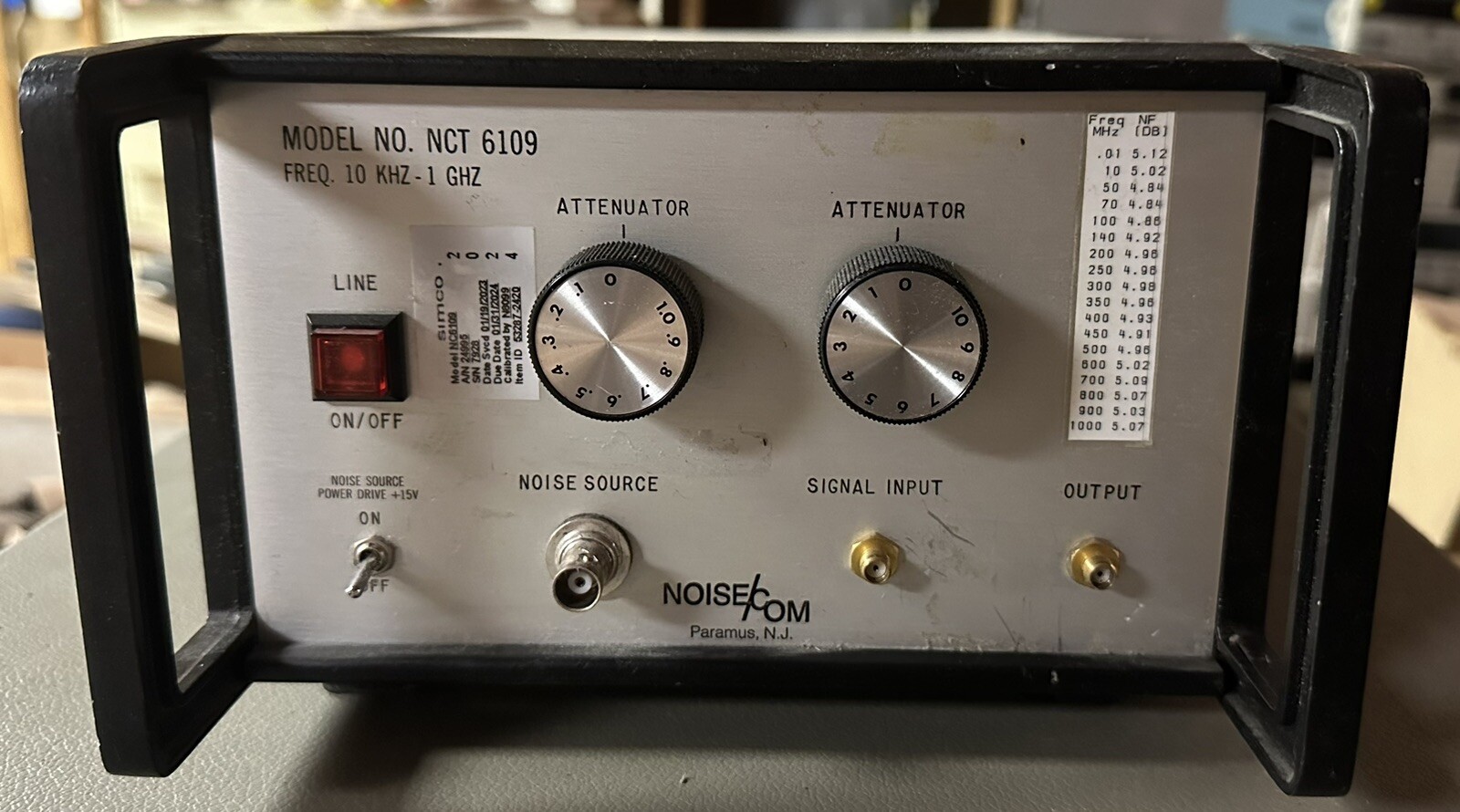 NoiseCom NCT6109 1GHz Noise Figure Measurement Test Set
