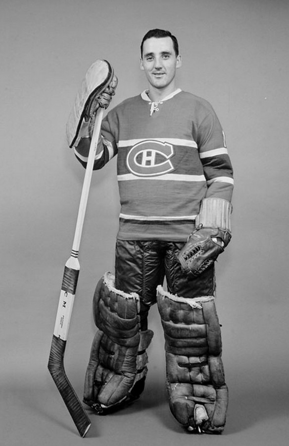 NHL 1959 Jacques Plante Montreal Canadiens Black & White 8 X 10 Photo Picture