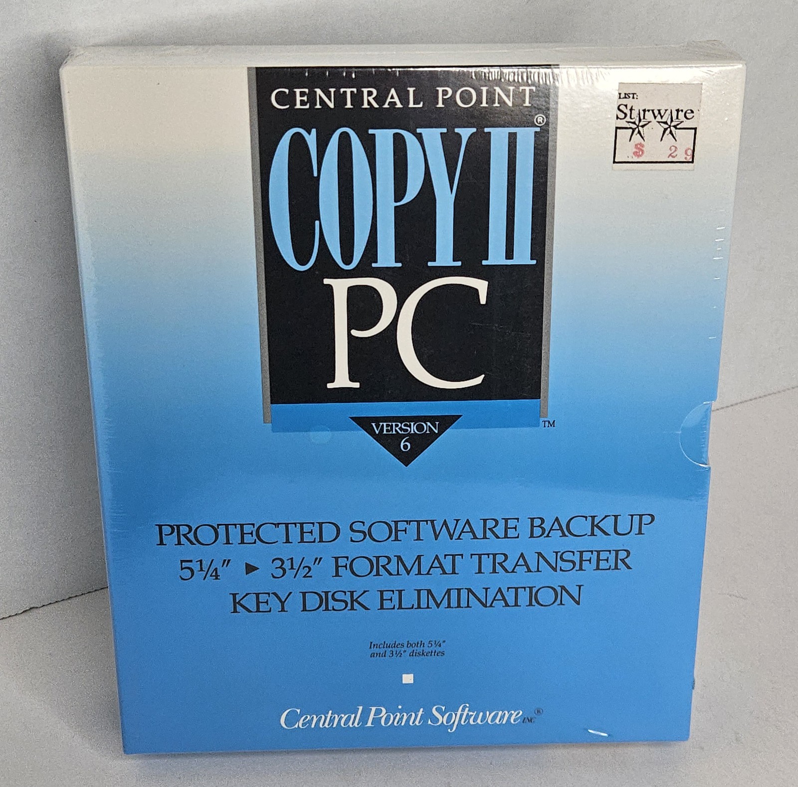SEALED Central Point Software Copy II PC Version 6 5.25” and 3.5” Disks VTG IBM