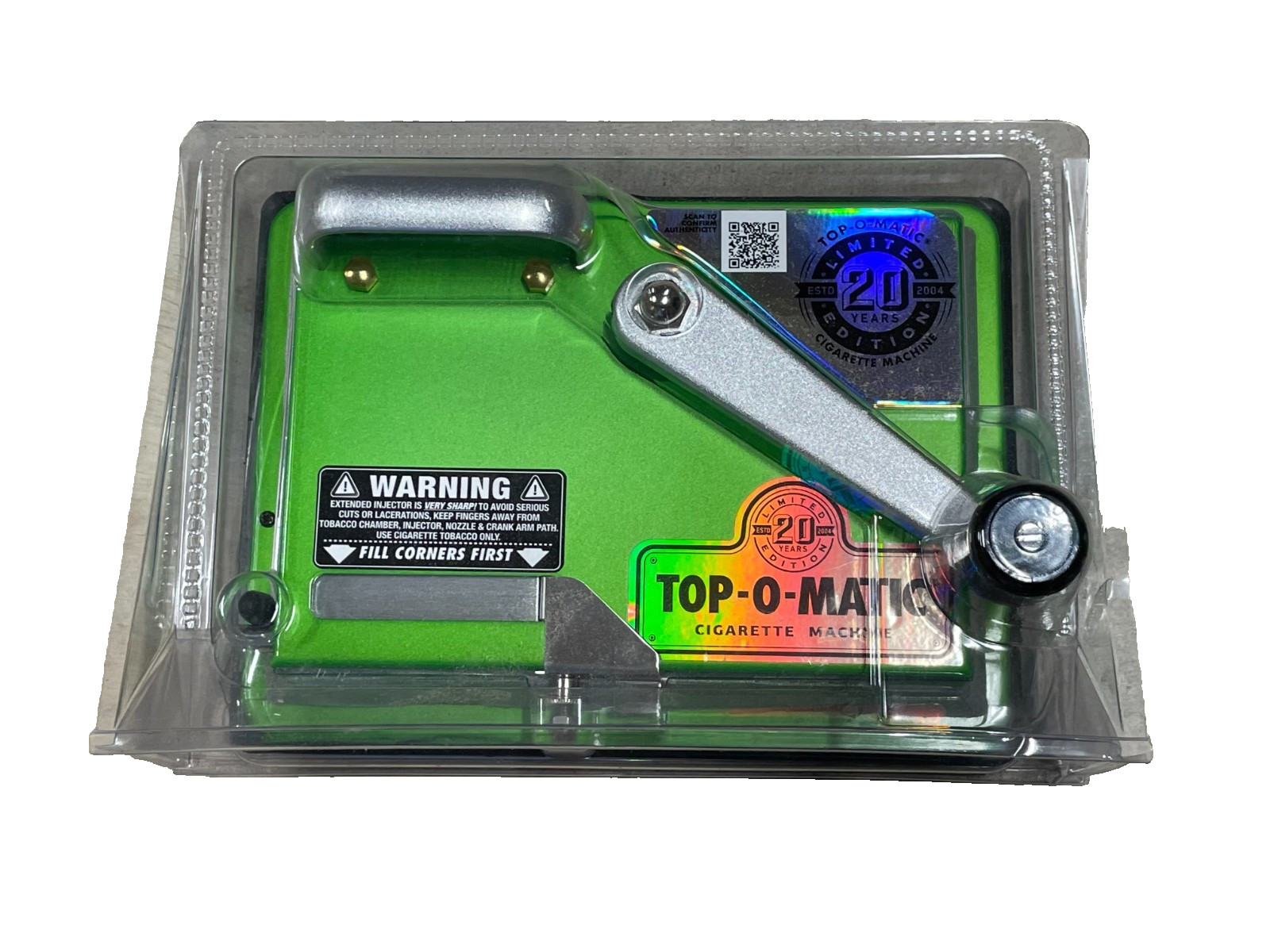 Top-O-Matic Cigarette Machine Limited Edition 20th Anniversary Green Heavy Duty