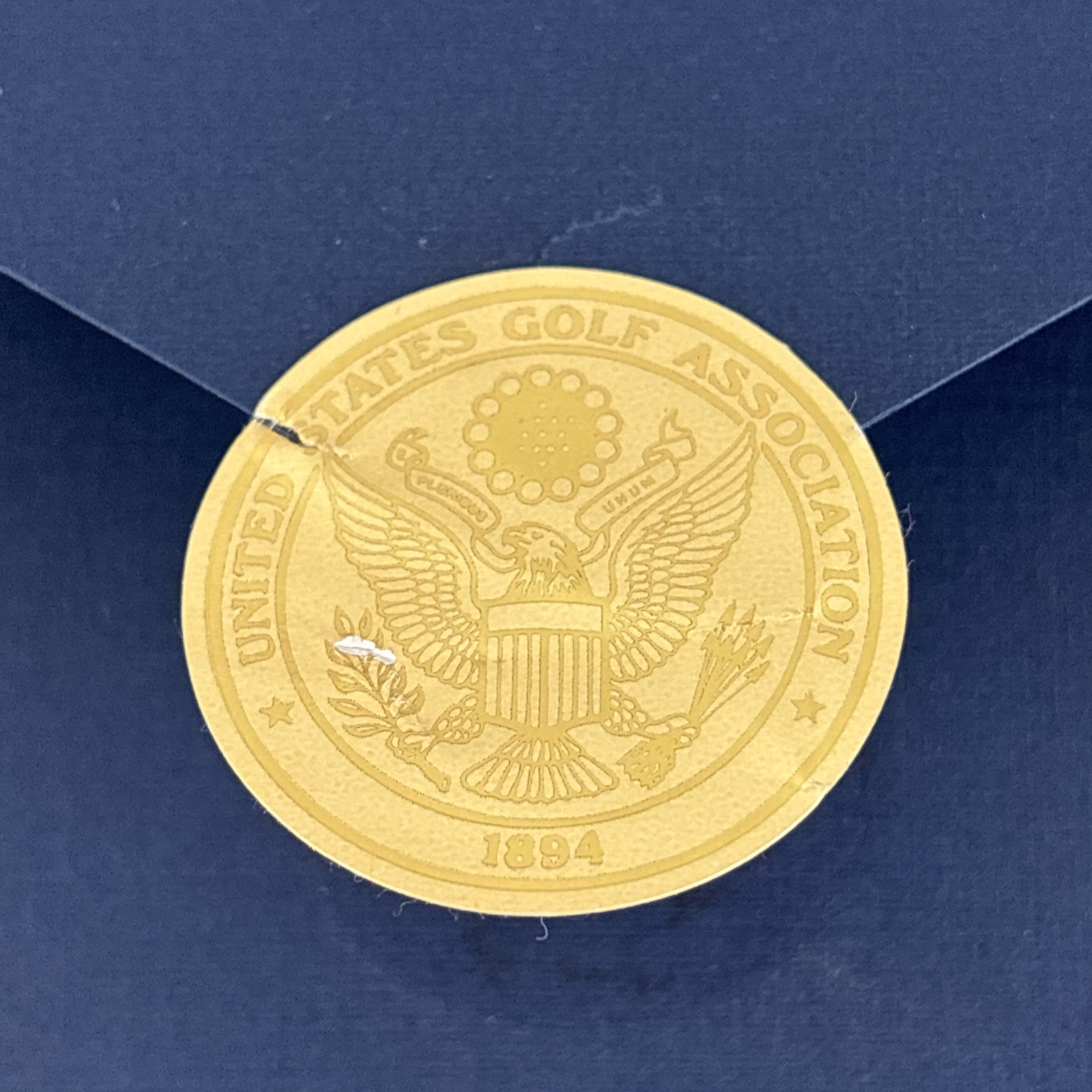 Letter & Print For USGA Members 7th Hole Pebble Beach 2010 US Open 10.5” x 5.5”