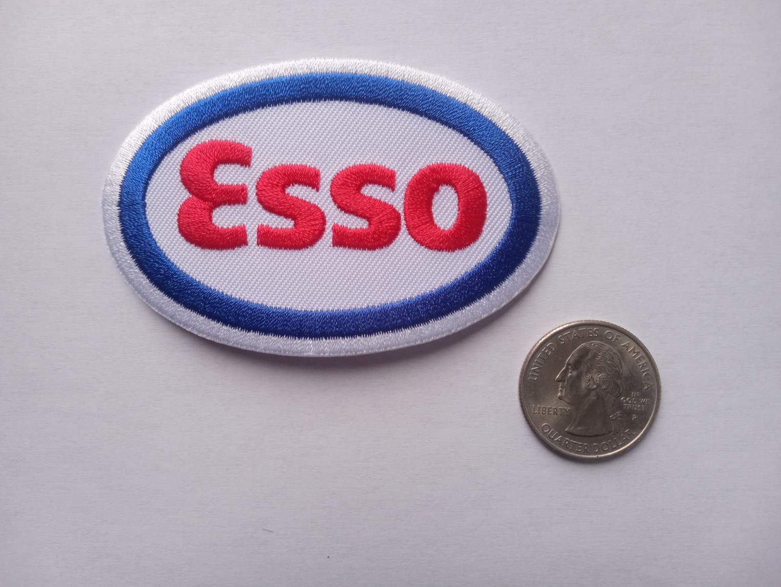 ESSO OIL GAS DODGE CHEVY FORD NASCAR DRAG RACING JACKET HOODIE SHIRT PATCH
