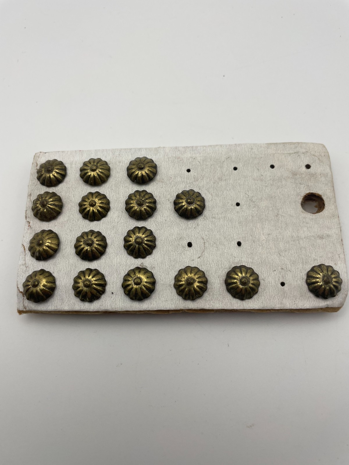 Vintage Met-L-Art No. 64 Antique Decorative Upholstery Nails lot of 16