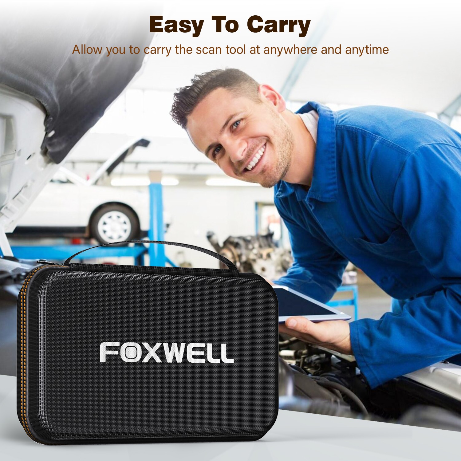 Foxwell For NT301 NT201 OBD2 Scanner Code Reader EVA Case Protective Carry Bag