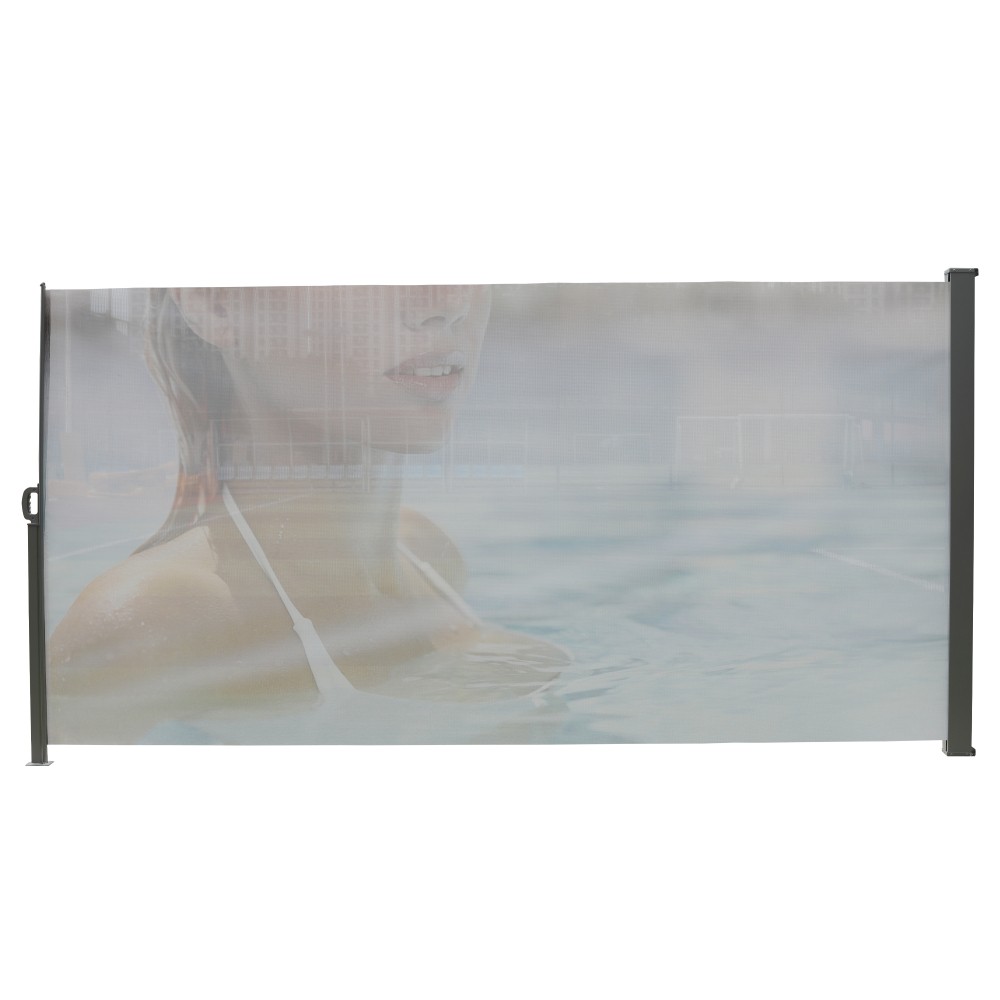 Retractable Wall Mount Side Awning | Manual | UPF50+ Sun Shade for Patio