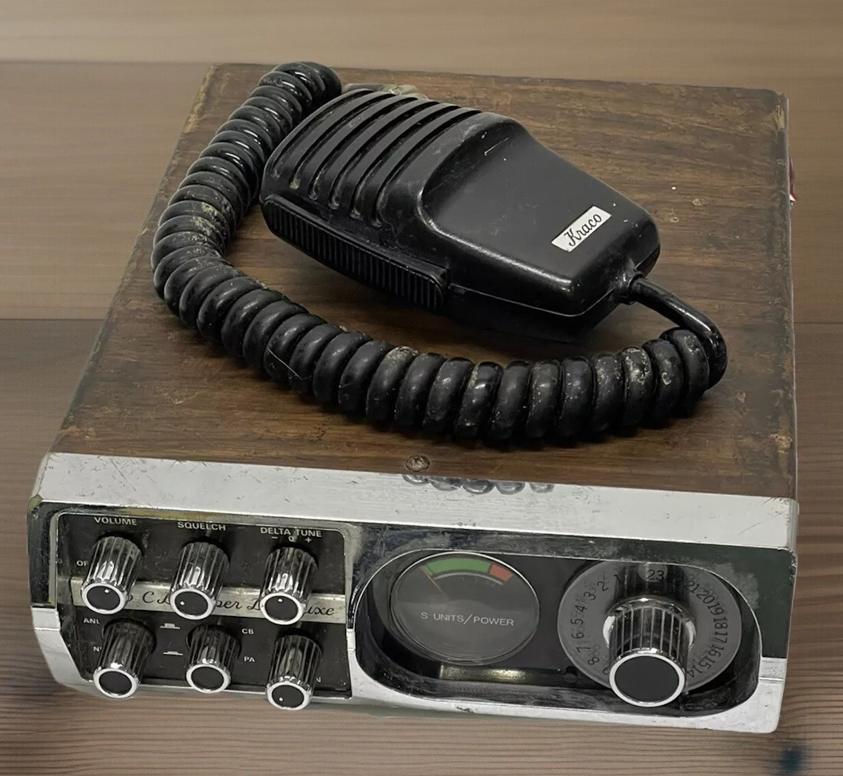 Kraco CB Super Deluxe CB w/ Microphone KCB-2330B De Luxe CB Radio Truck Van RV