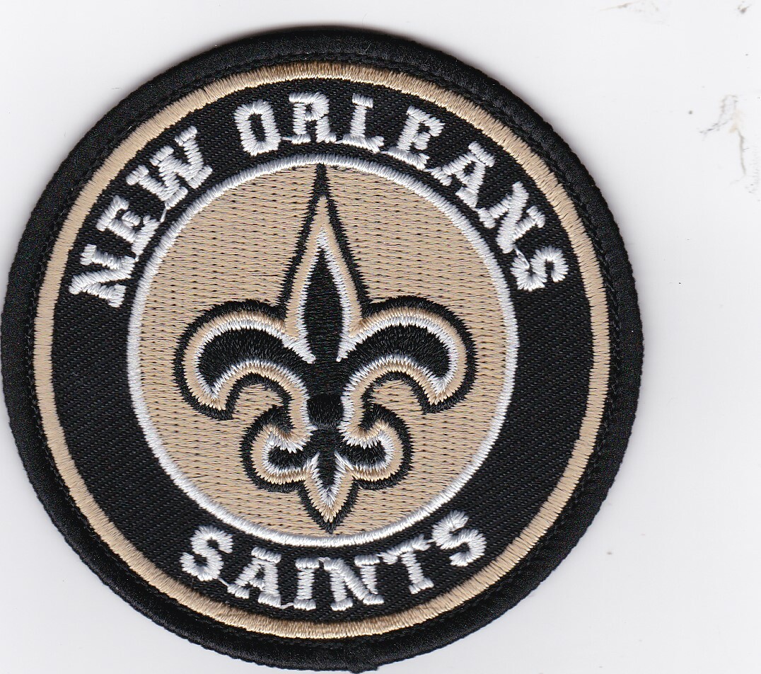 NEW ORLEANS SAINTS (LOT OF 10) SEW/IRON ON PATCH EMBLEM NFL FOOTBALL JERSEY