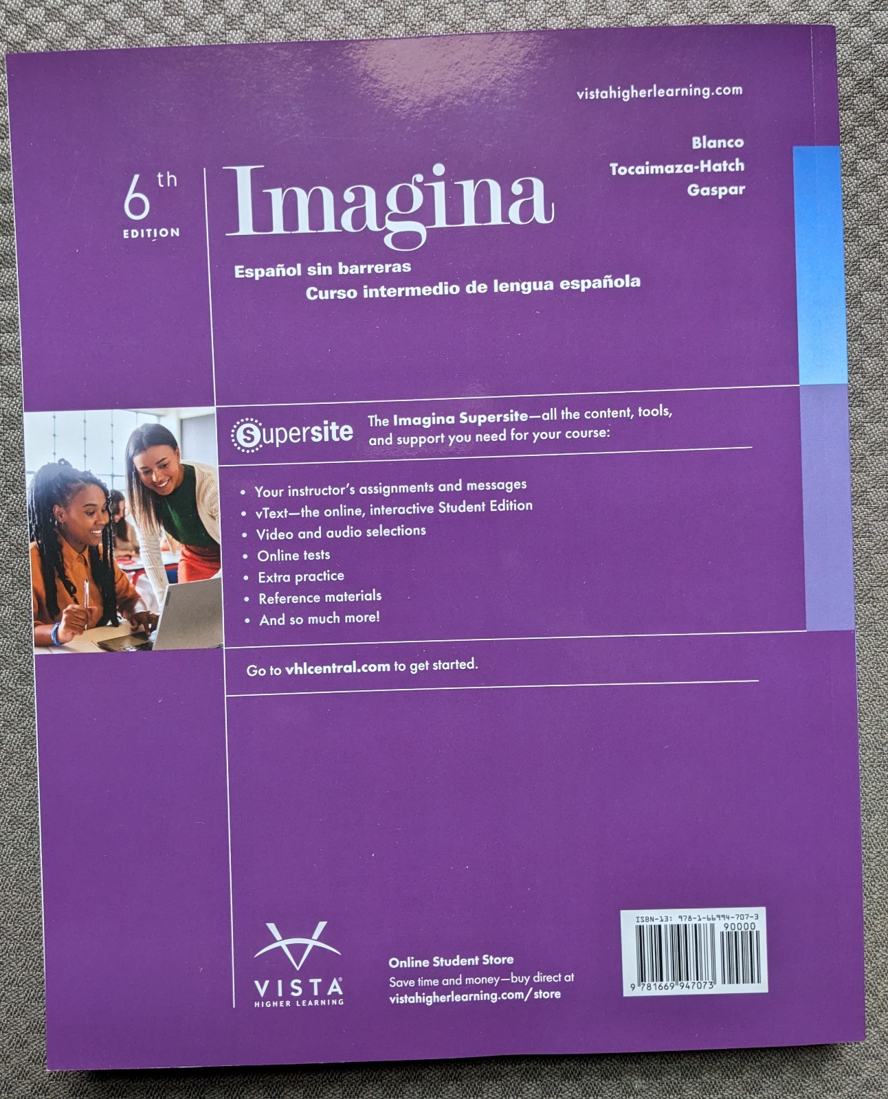 Imagina. Español sin barreras. 6th edition.