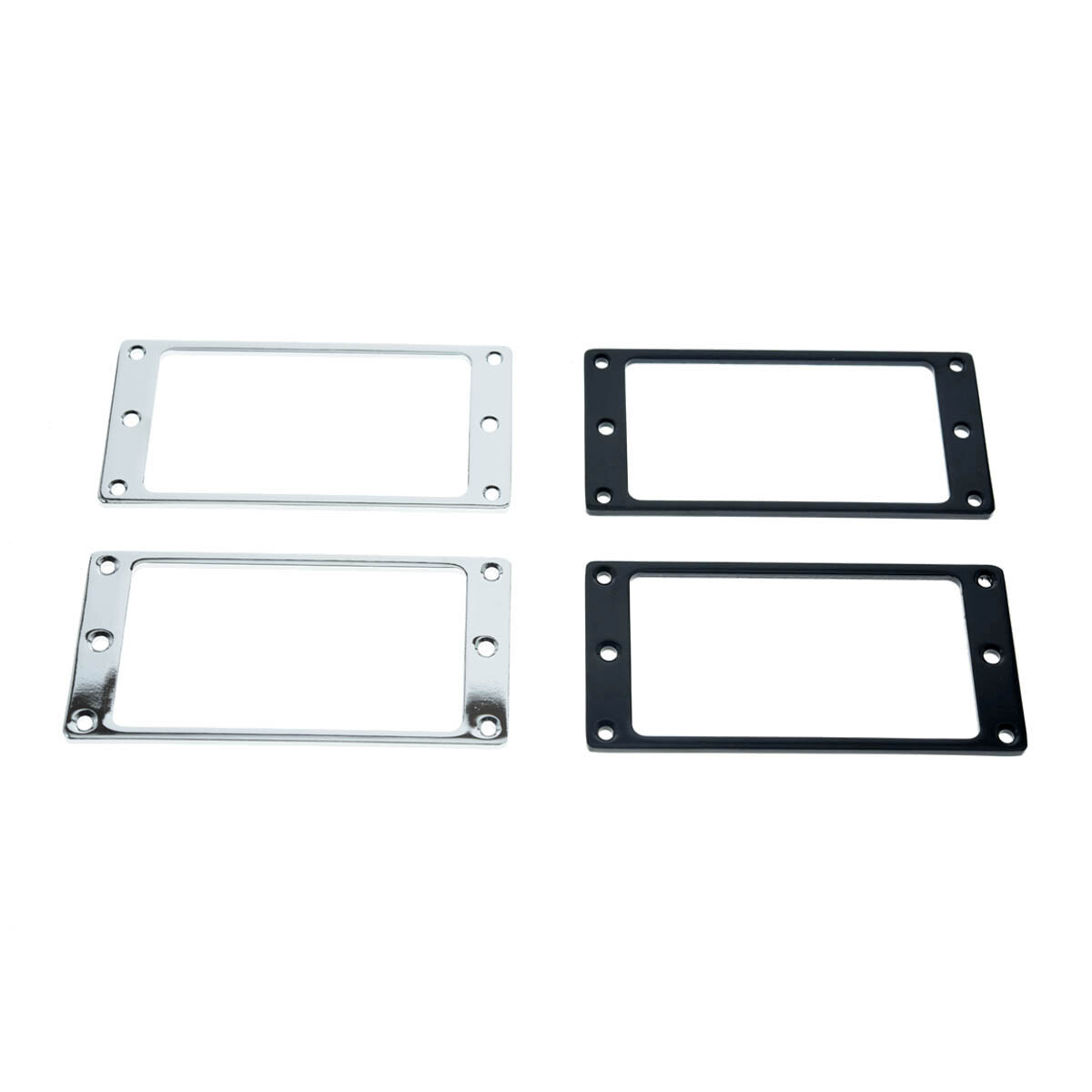 2x Metal Flat Bottom Humbucker Guitar Pickup Ring Pickup Frames