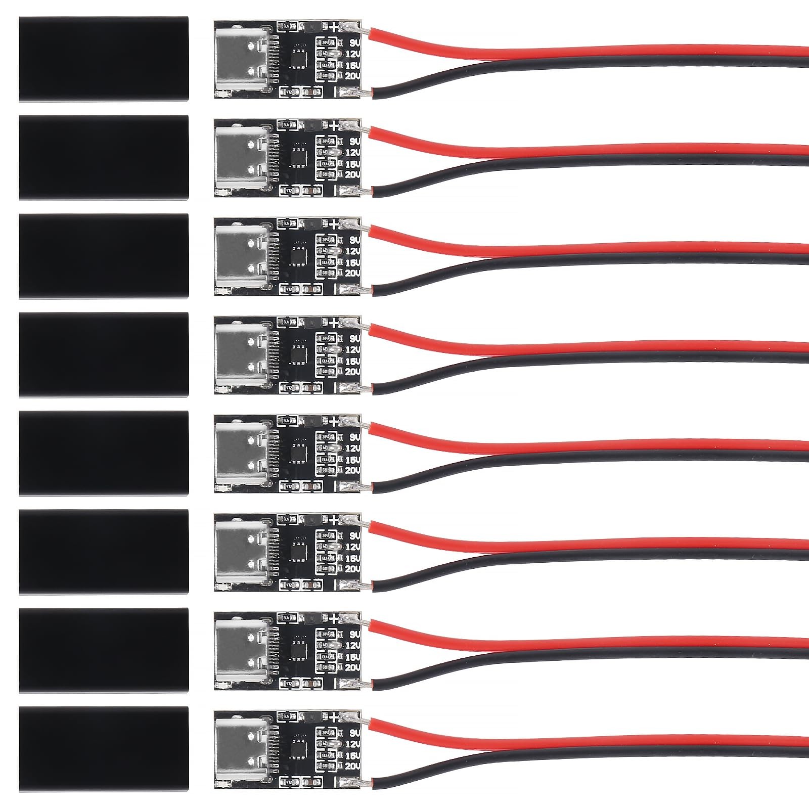 8PCS USB-C PD3.0 Trigger Charging Module PD/QC Decoy Board with Cable