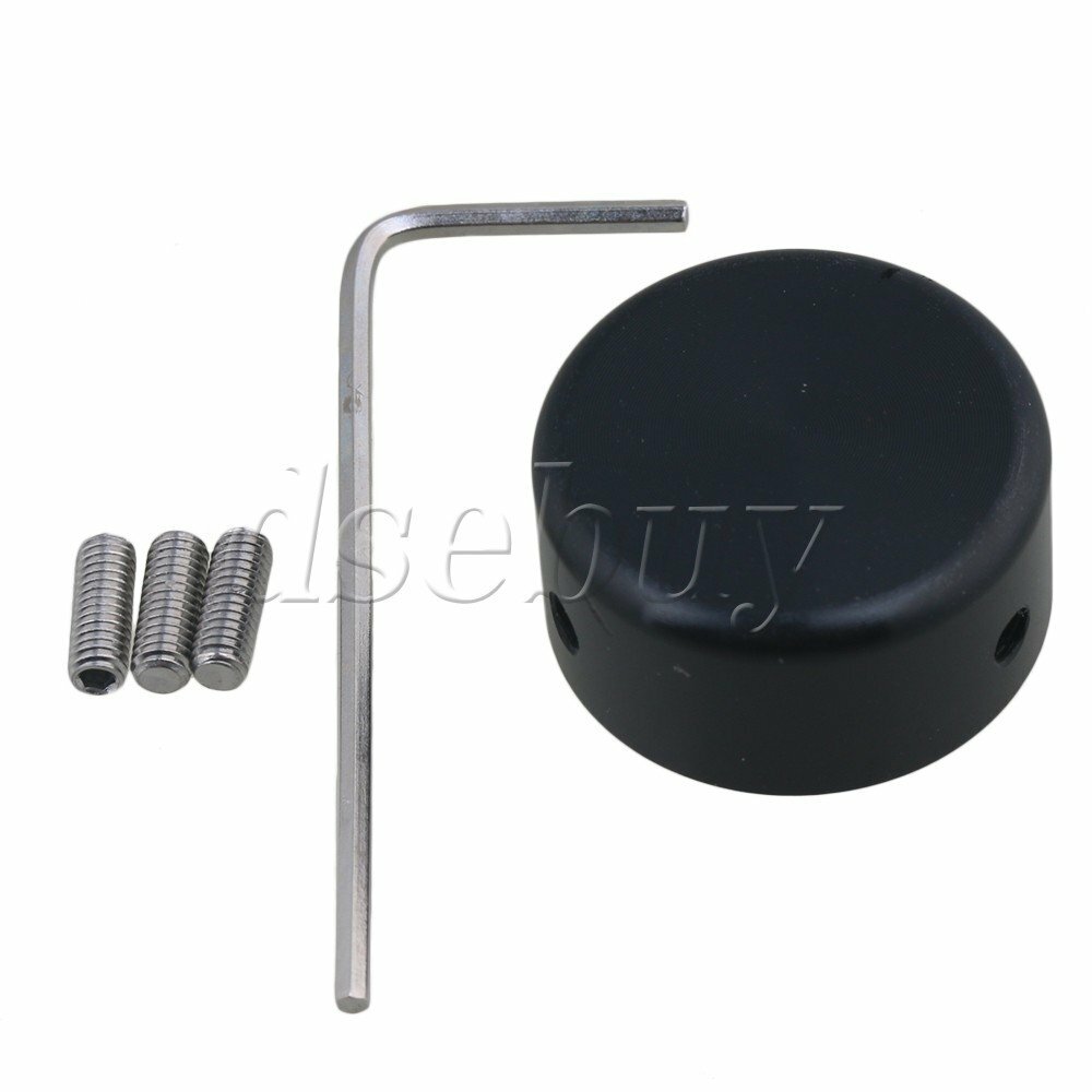 6pcs Guitar Effects Parts Stomp Switch Pedal Box Foot Metal Black Knob