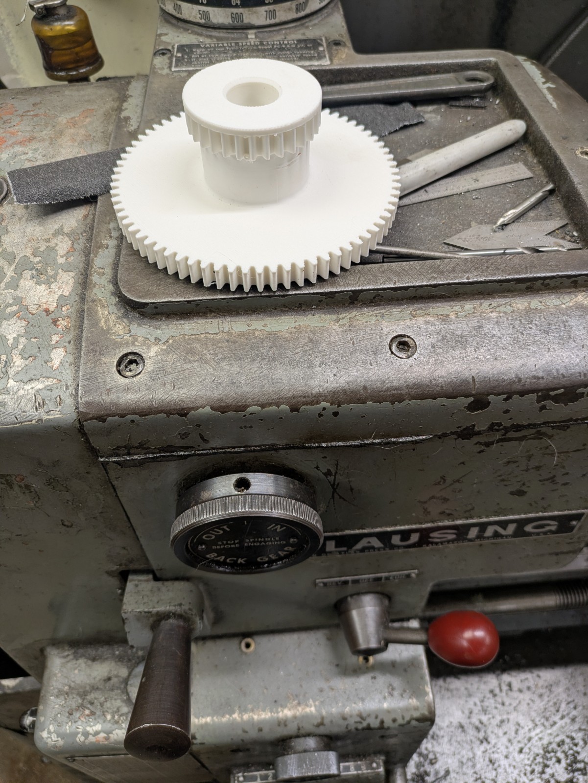 Clausing 5900 Series Gear Bushing Assembly #900-15 5902 Lathe