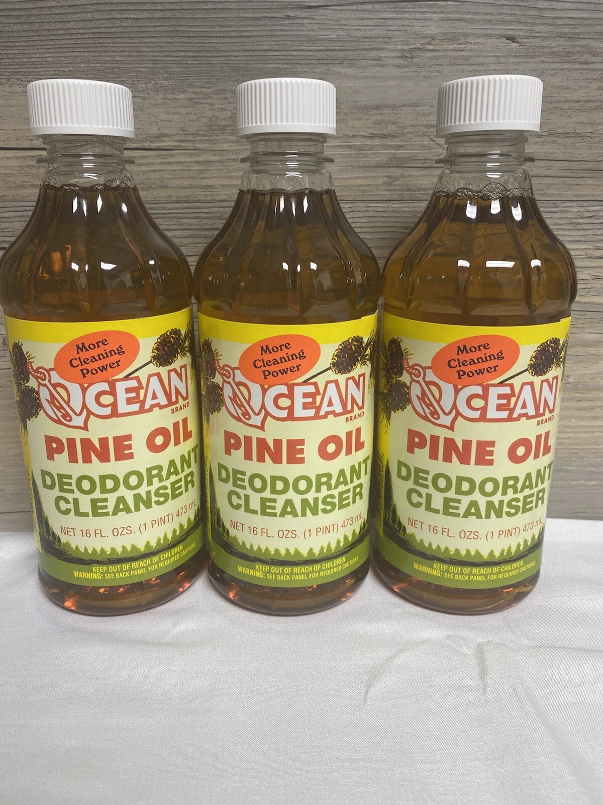 Ocean PINE Oil 16oz 3 Pack Cleaner  / Degreaser CONCENTRATED AMERICAN POWERFUL!!