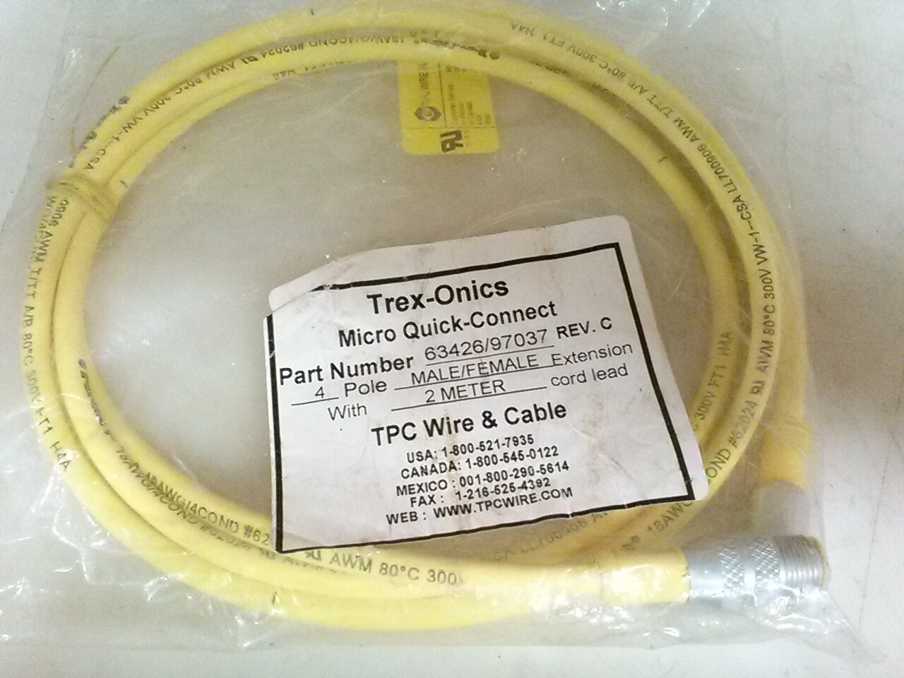 Trex-Onics 63426/97037 Micro quick connect