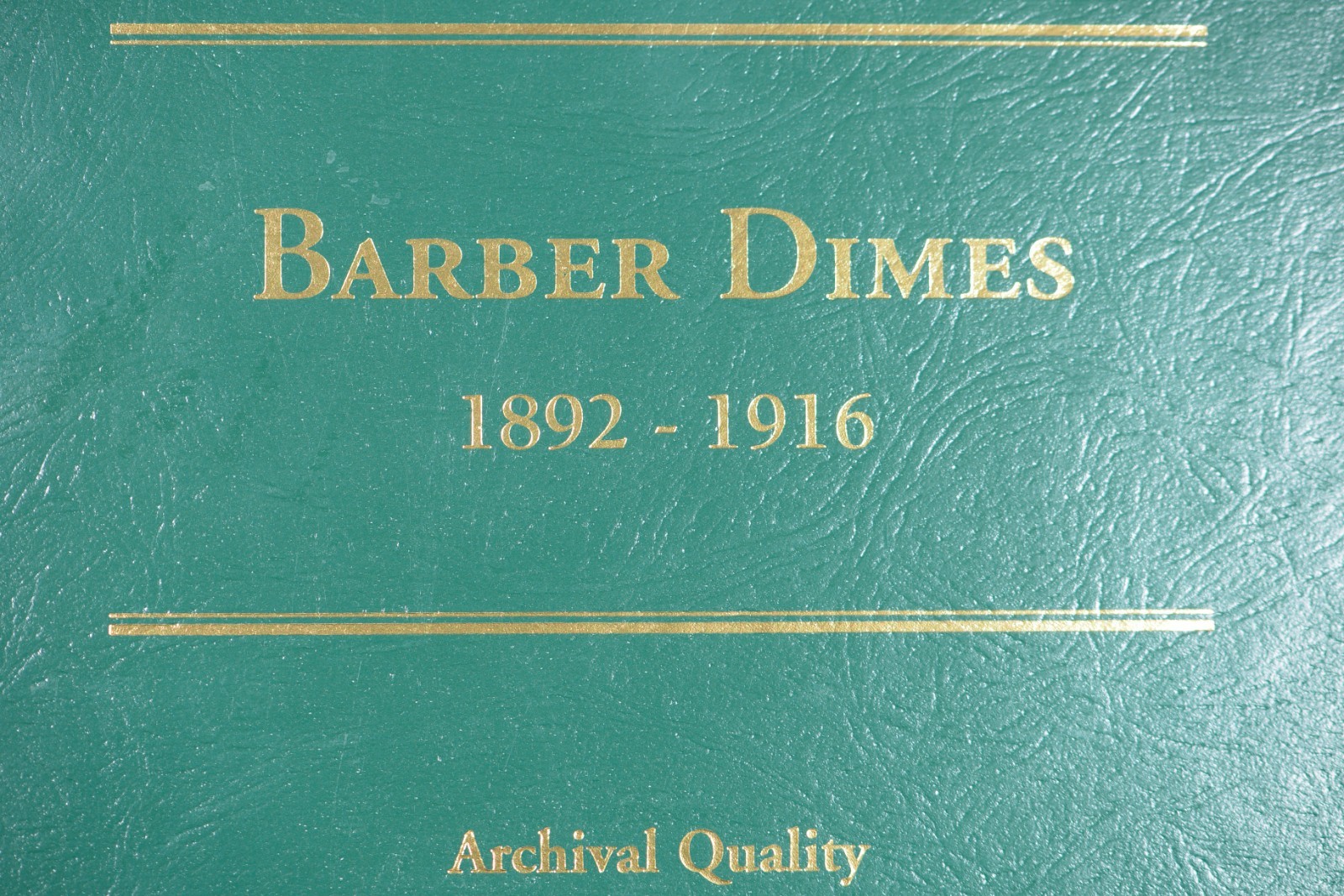 Barber Dimes partial collection 50 of 74 in Littleton Album 1892-1916