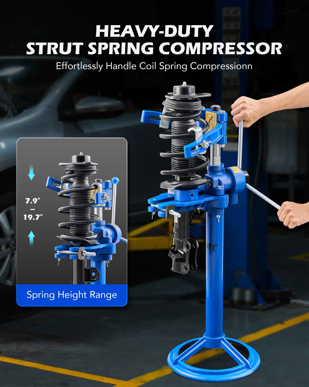 OMT Auto Strut Spring Compressor 8" to 20" Height Spring Compressor Tool