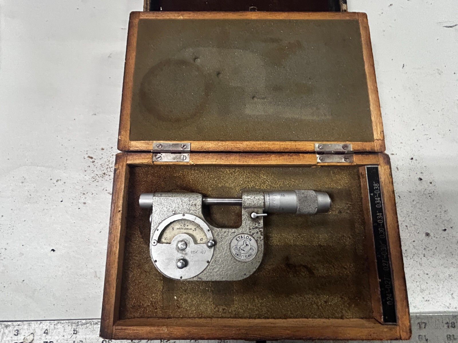 MACHINIST TpCb  TOOLS LATHe  MILL Etalon Swiss Indicating Micrometer Gage