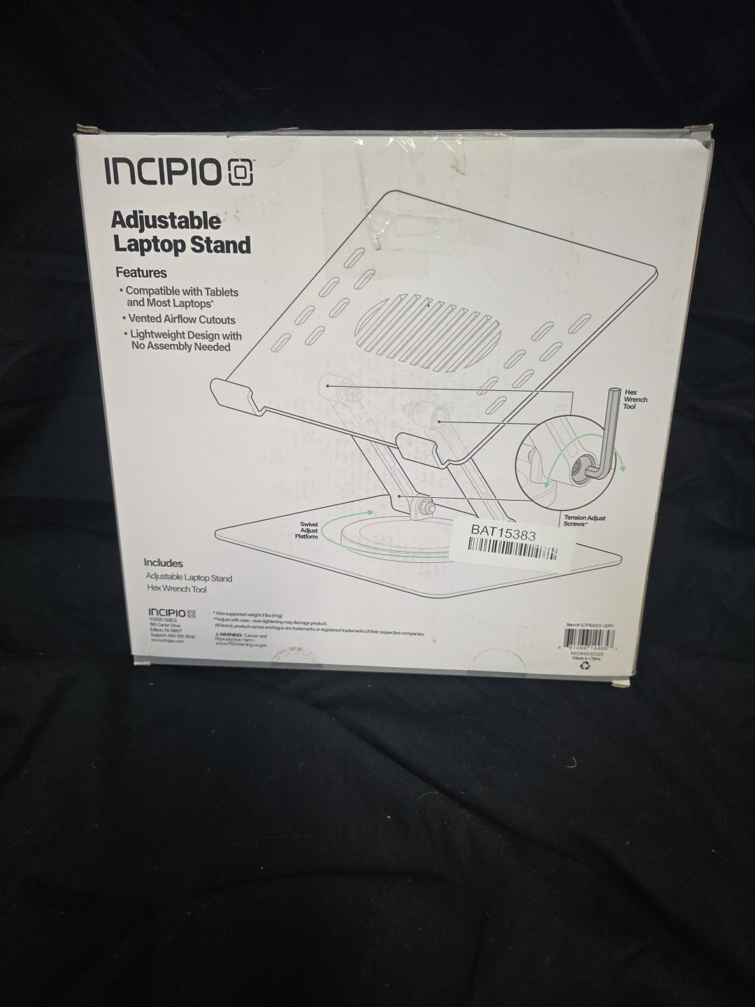 Incipio Acrylic Adjustable Laptop Stand