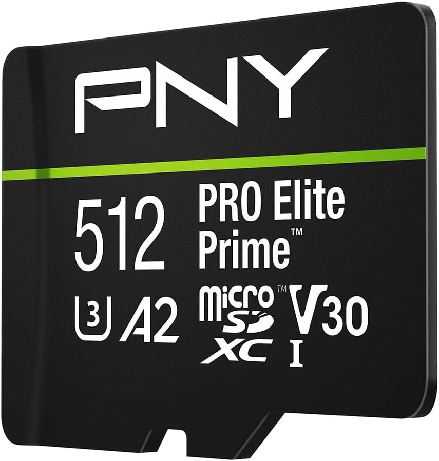 PRO Elite Prime 512GB microSDXC - 200MB/s Read, 150MB/s Write, Durable