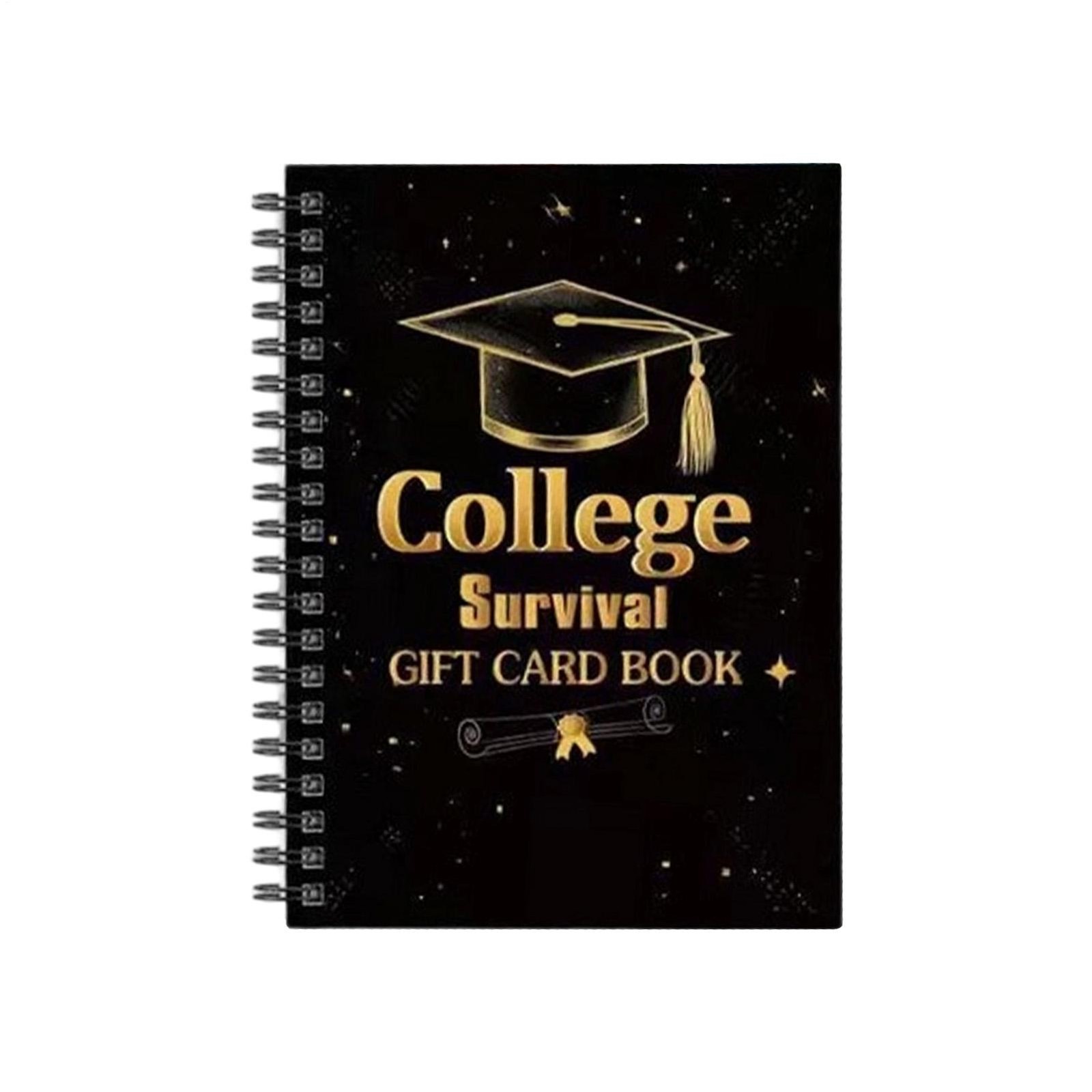 College Survival Gift Card Book Cash Holder for Graduation & Birthday Gifts