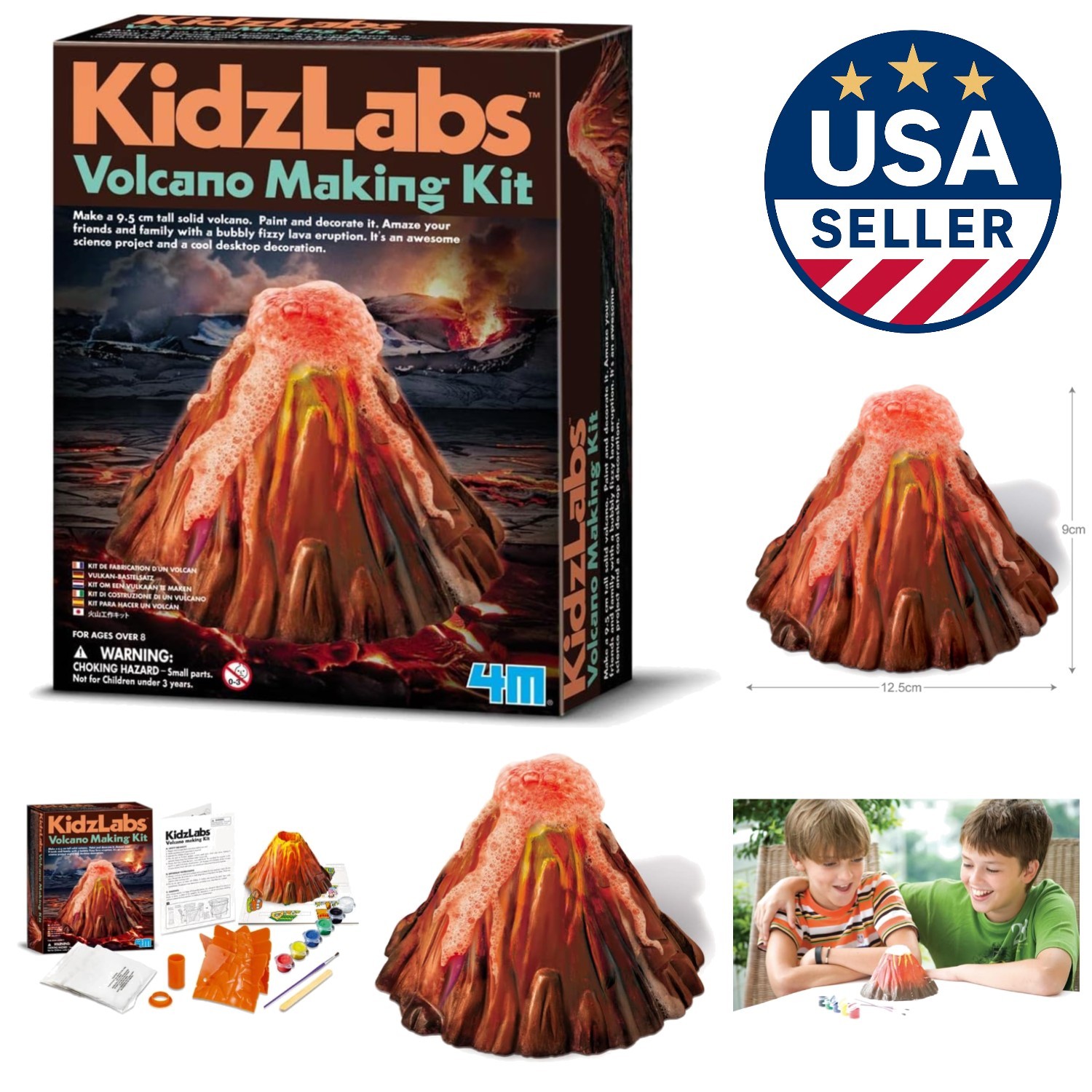 Hands-On Volcano Making Kit for Kids - Exciting STEM Experience Ages 8+