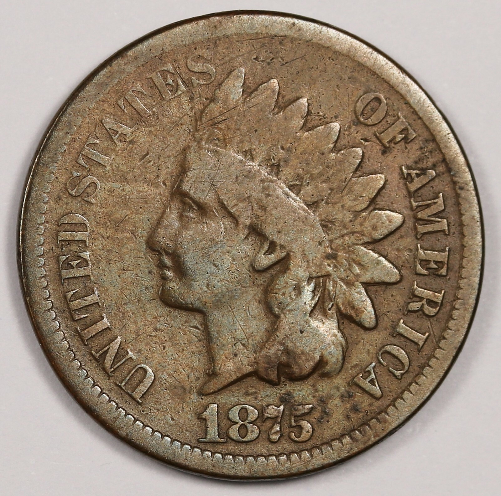 1875 Indian Head Cent.  VG.   173366