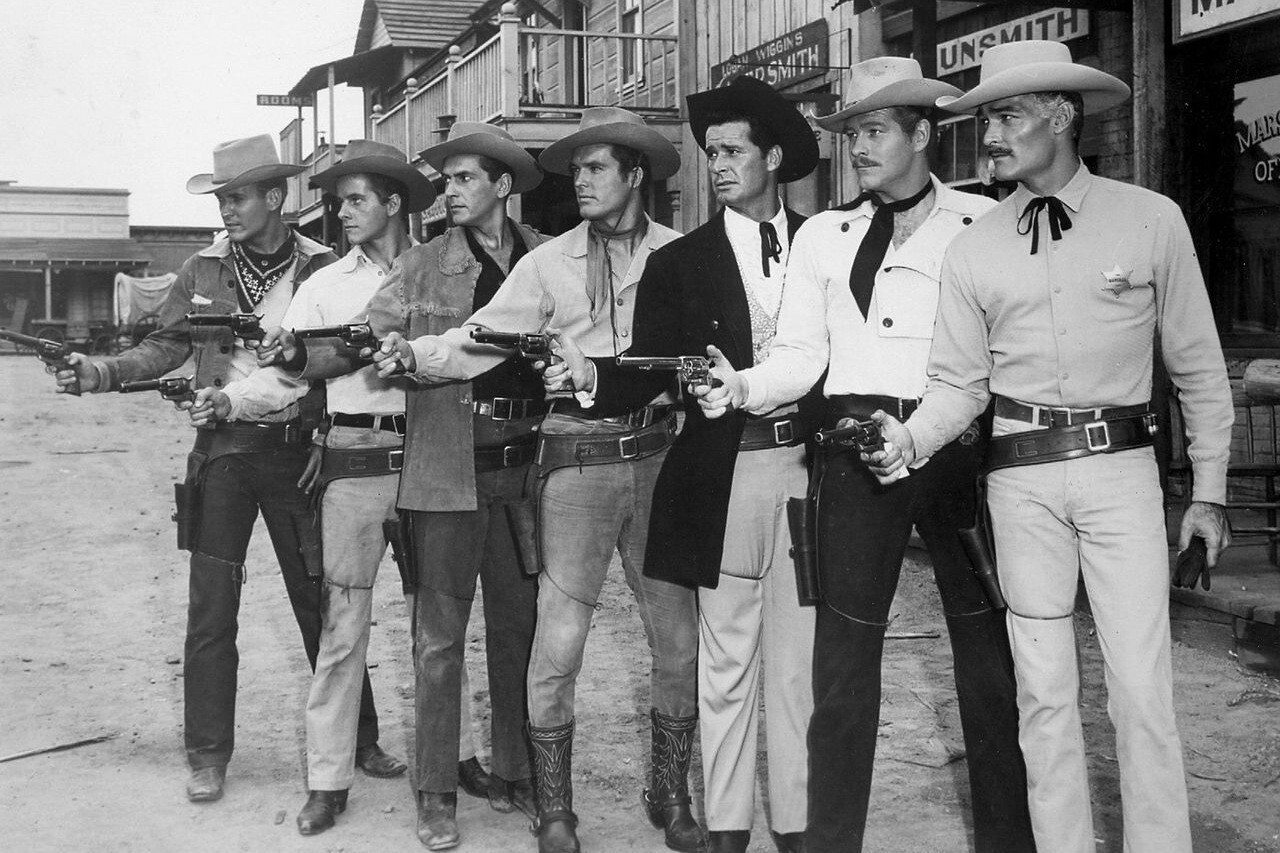 James Garner & John Russell- TV Western Stars 1959 - 4 x 6 Photo Print