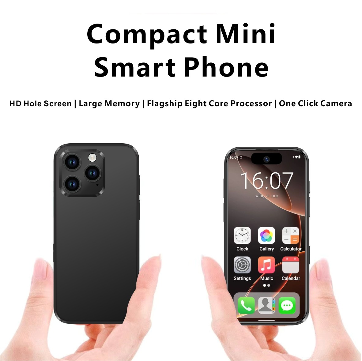 4" MINI Smart Phone Android 4+64GB 4G LTE Network Cellphone Unlock AT&T HD Phone