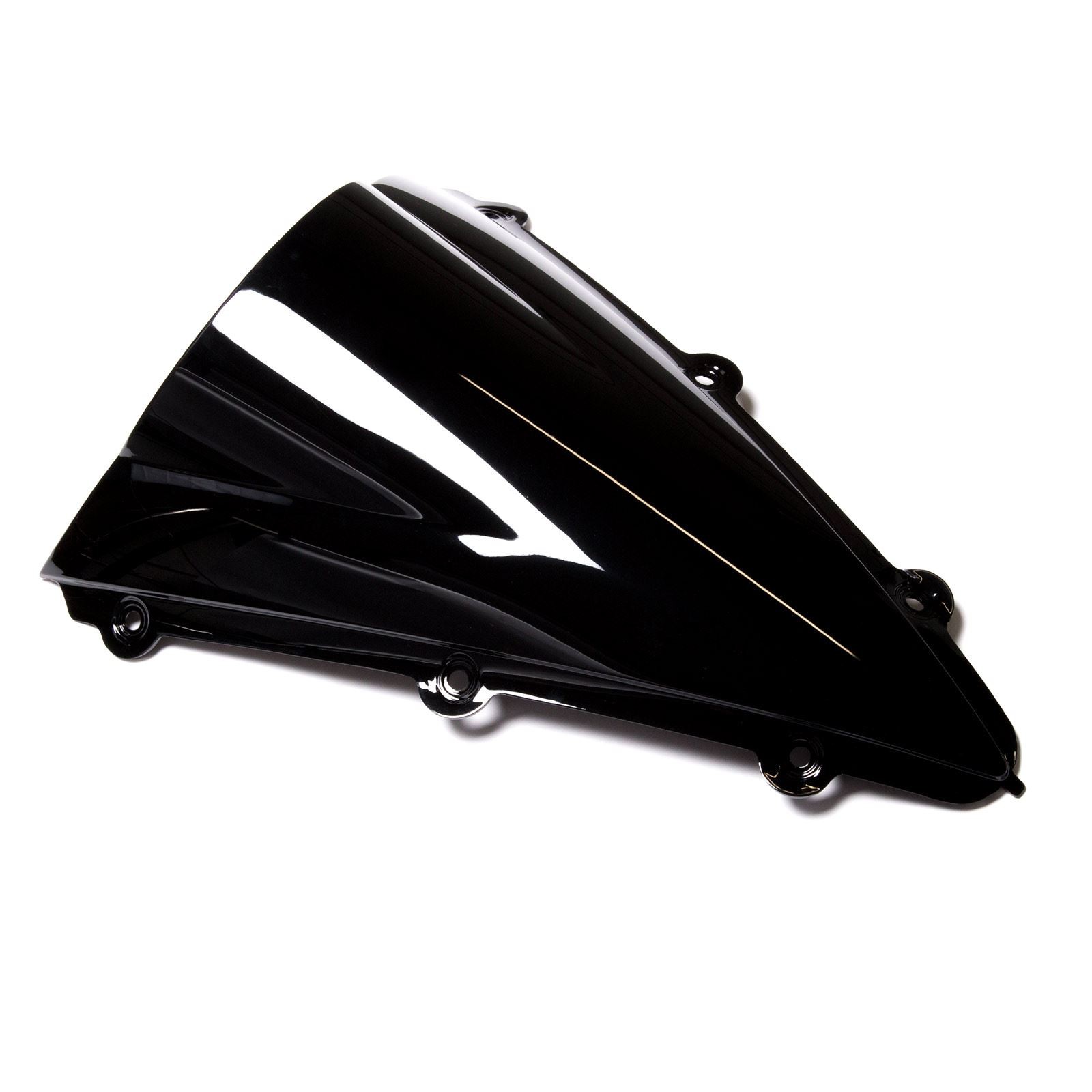 MPW Double Bubble Black Windshield Screen for Yamaha YZF-R1 04-05