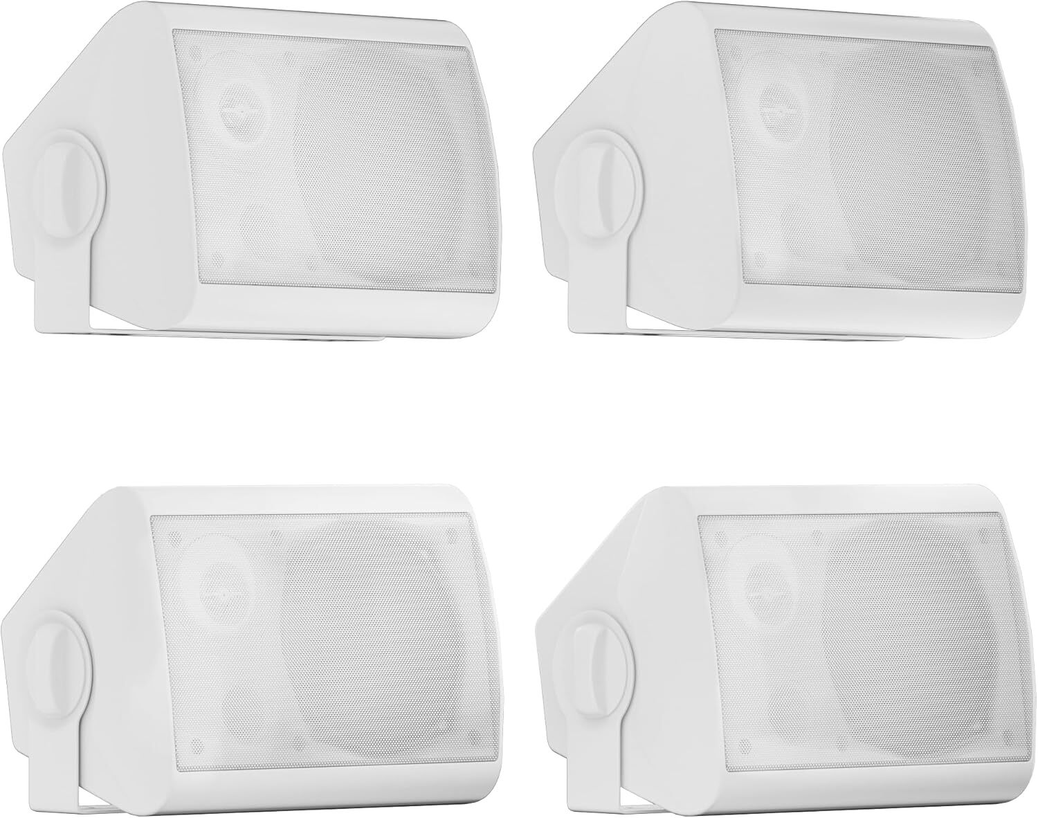 5.25 Inch Outdoor Speakers Wired Waterproof Wall Mount 4 Home Yard Speakers 600W