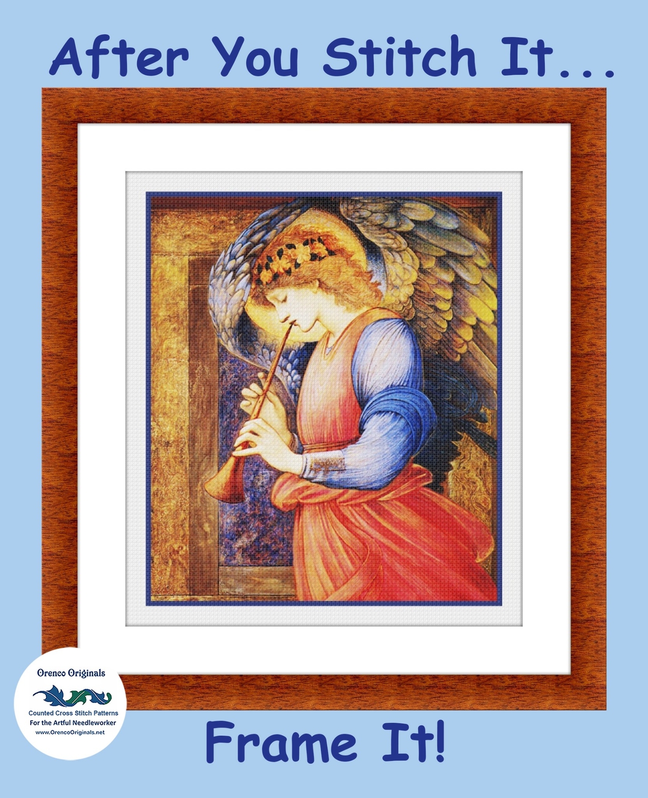 William Morris Medieval Angels from Vision Tapestry Counted Cross Stitch Pattern