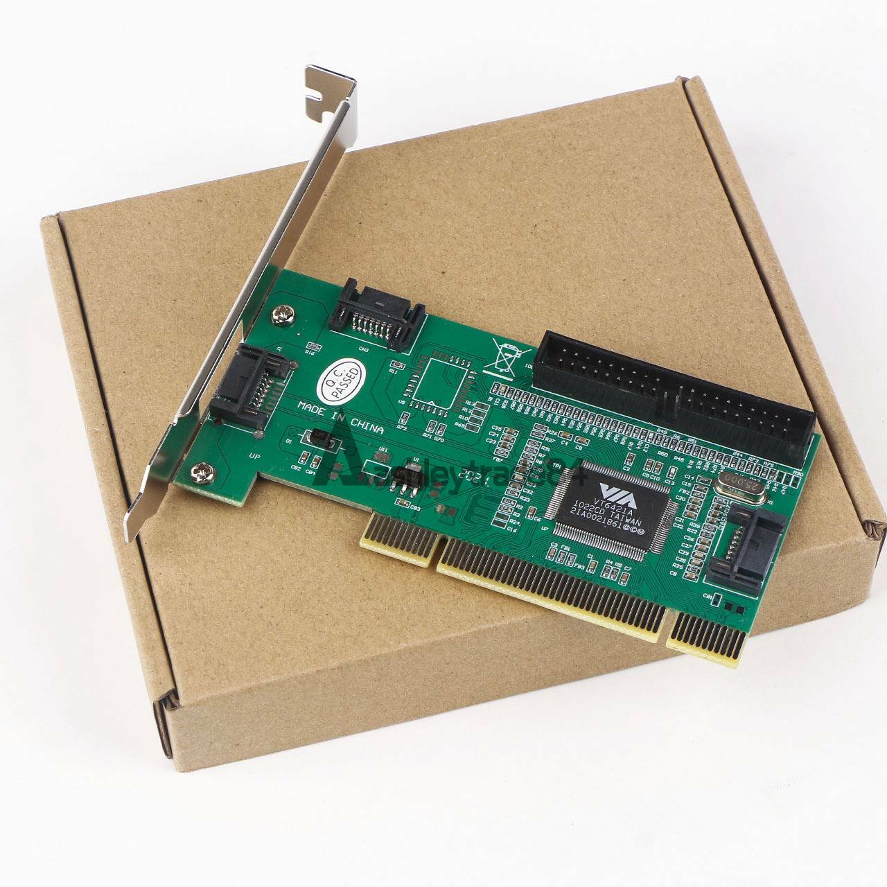 1PCS New 3 Port SATA + IDE Serial HDD ATA PCI Card VIA VT6421A