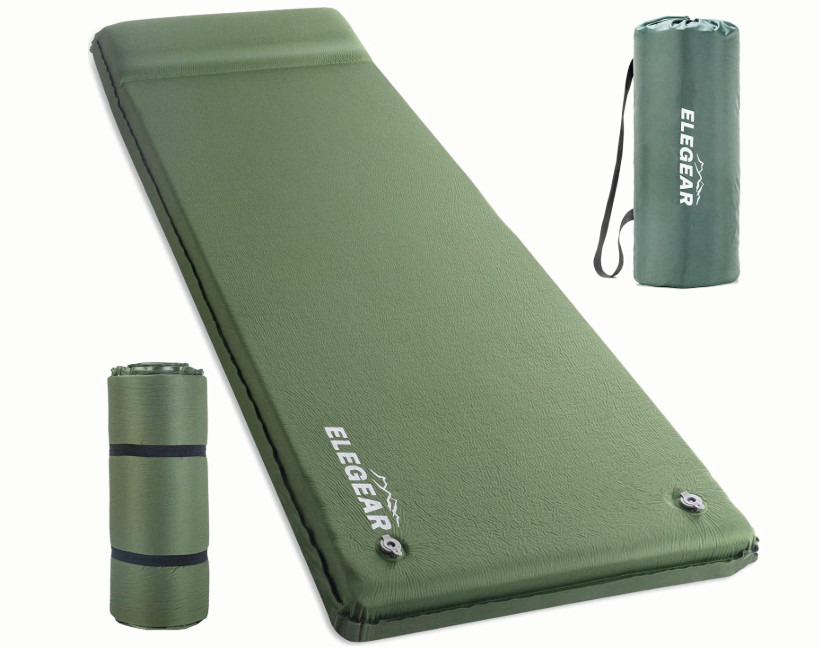 Elegear CumbreX Self Inflating Sleeping Pad 3.15in Foam Camping Mat