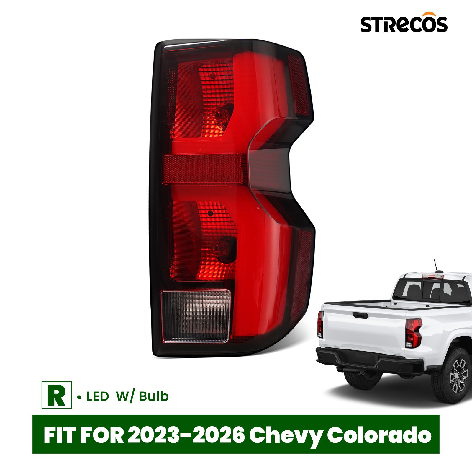 For 2023-2026 Chevy Colorado LED Tail Light Brake Lamp W/ Bulb Right Passenger