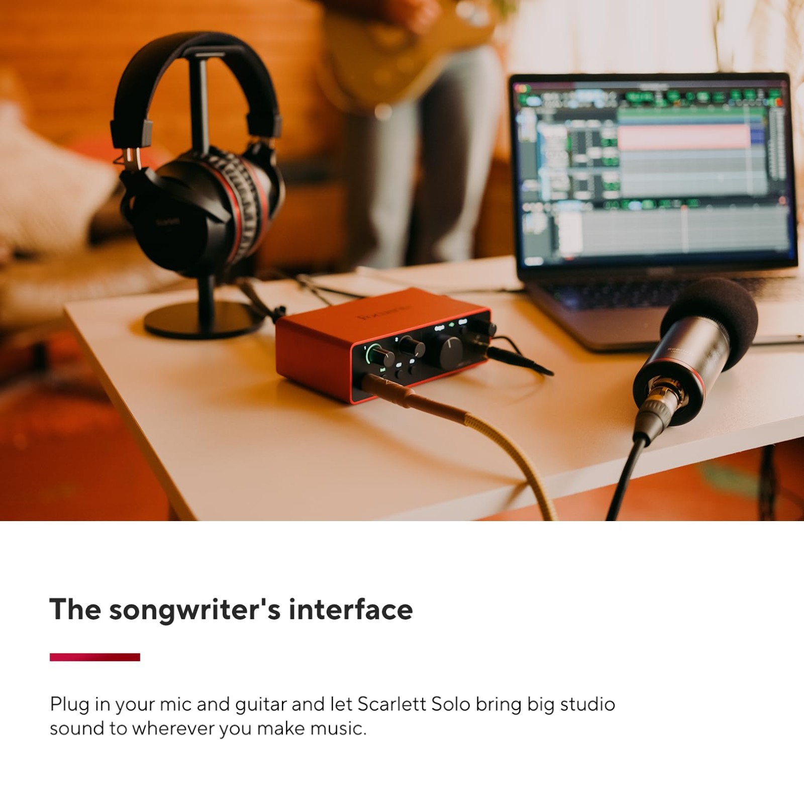 USB Audio Interface for Guitarists, Vocalists & Producers - Studio Quality Recor