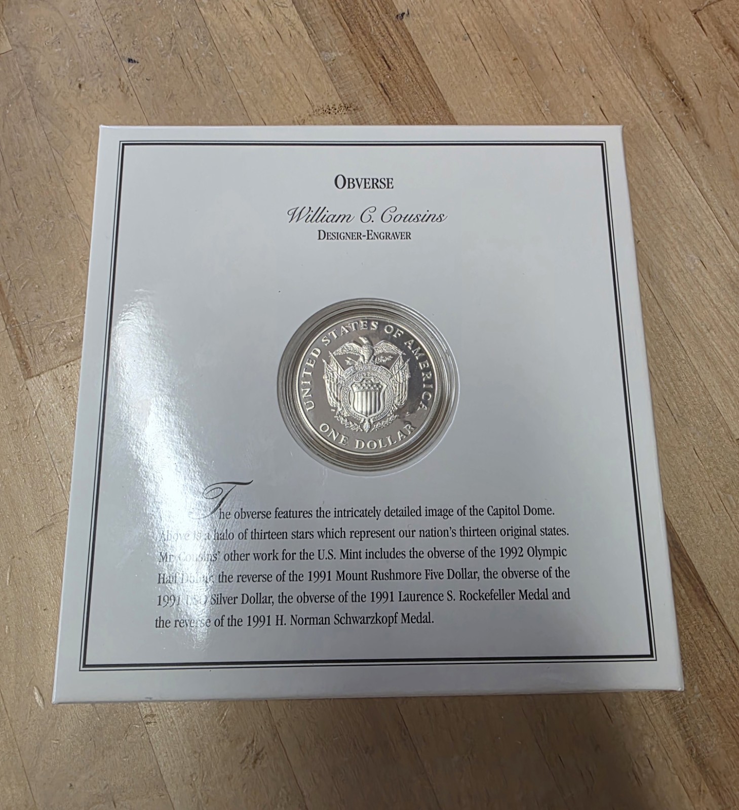 1994 US Capital silver Dollar 90% Silver