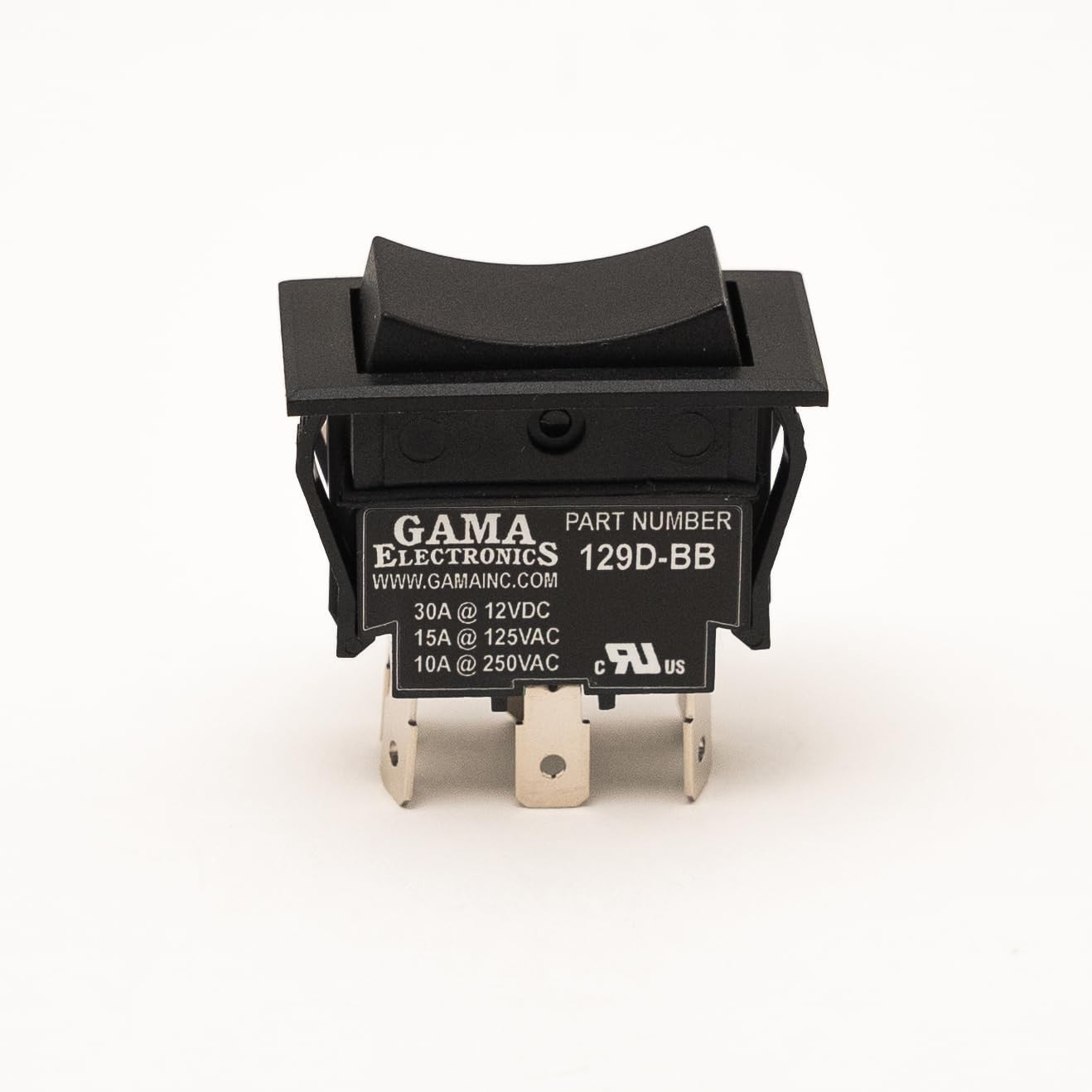 30 Amp DPDT Momentary On/Off Rocker Switch