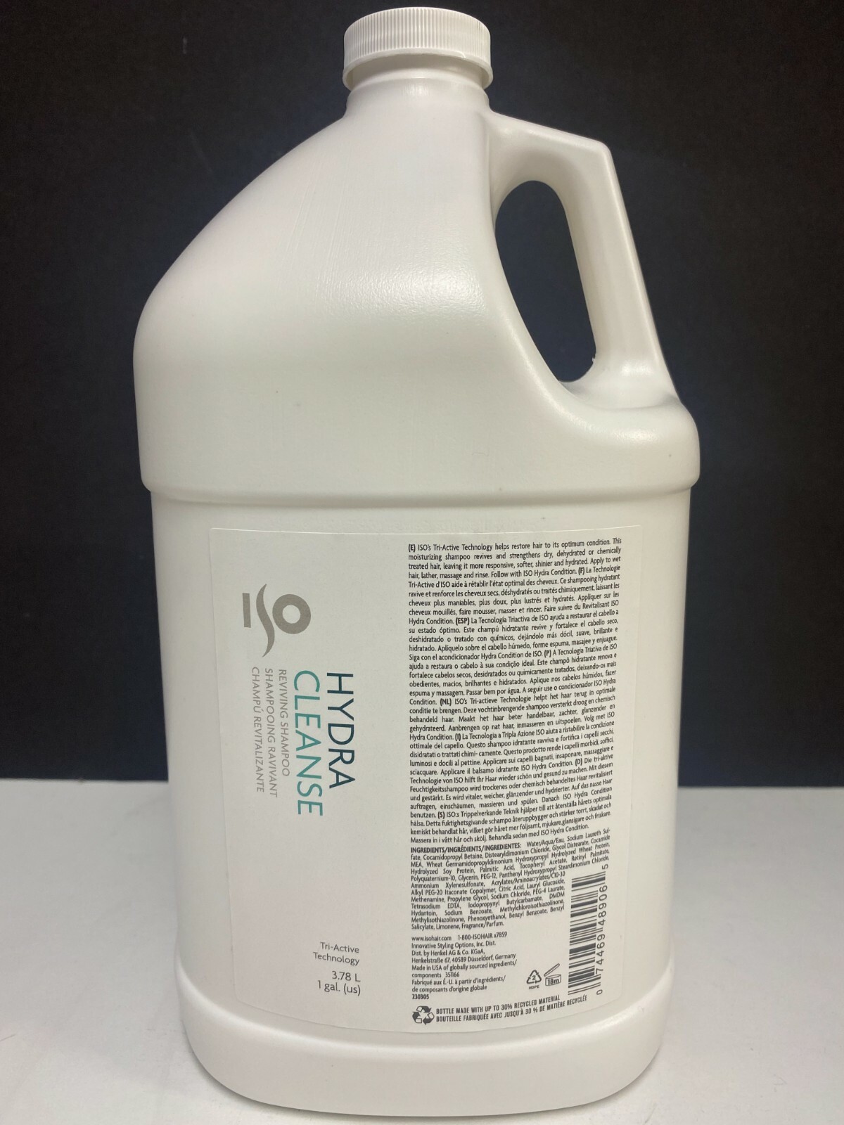 Iso Hydra Cleanse Reviving Shampoo - 1 Gallon