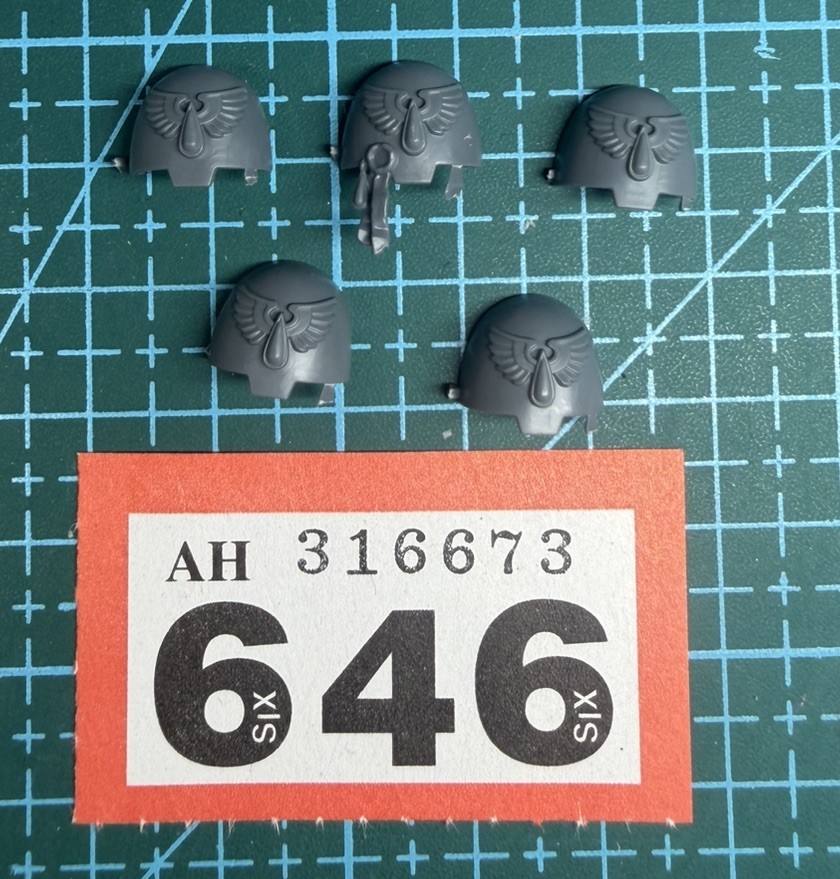 5 Blood Angels Terminator Shoulder Pad Bundle Space Marine 40k Bits Heresy