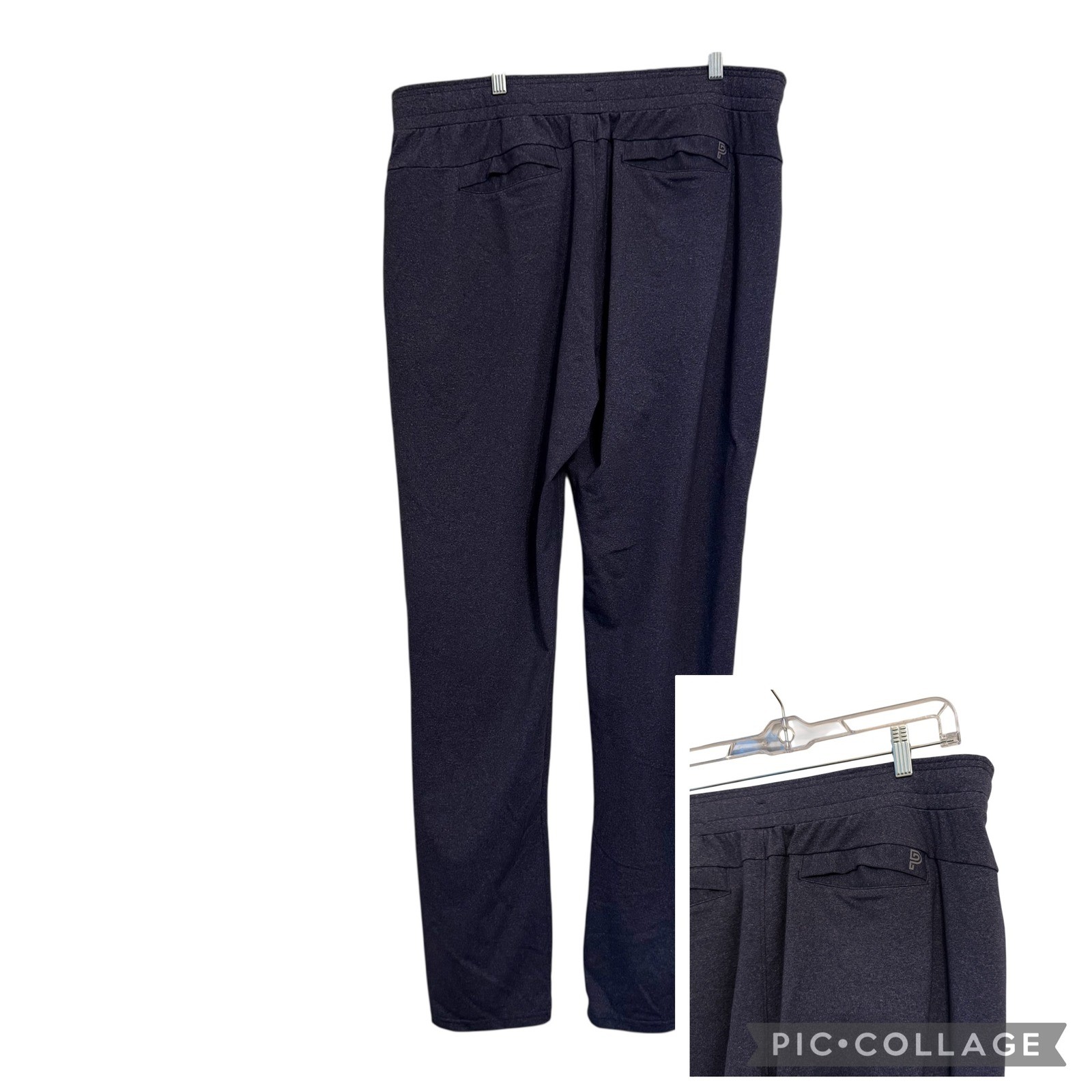 Public Rec Gamechanger Pant Mens Sz 40 Navy Blue Heather Tapered Athleisure Soft