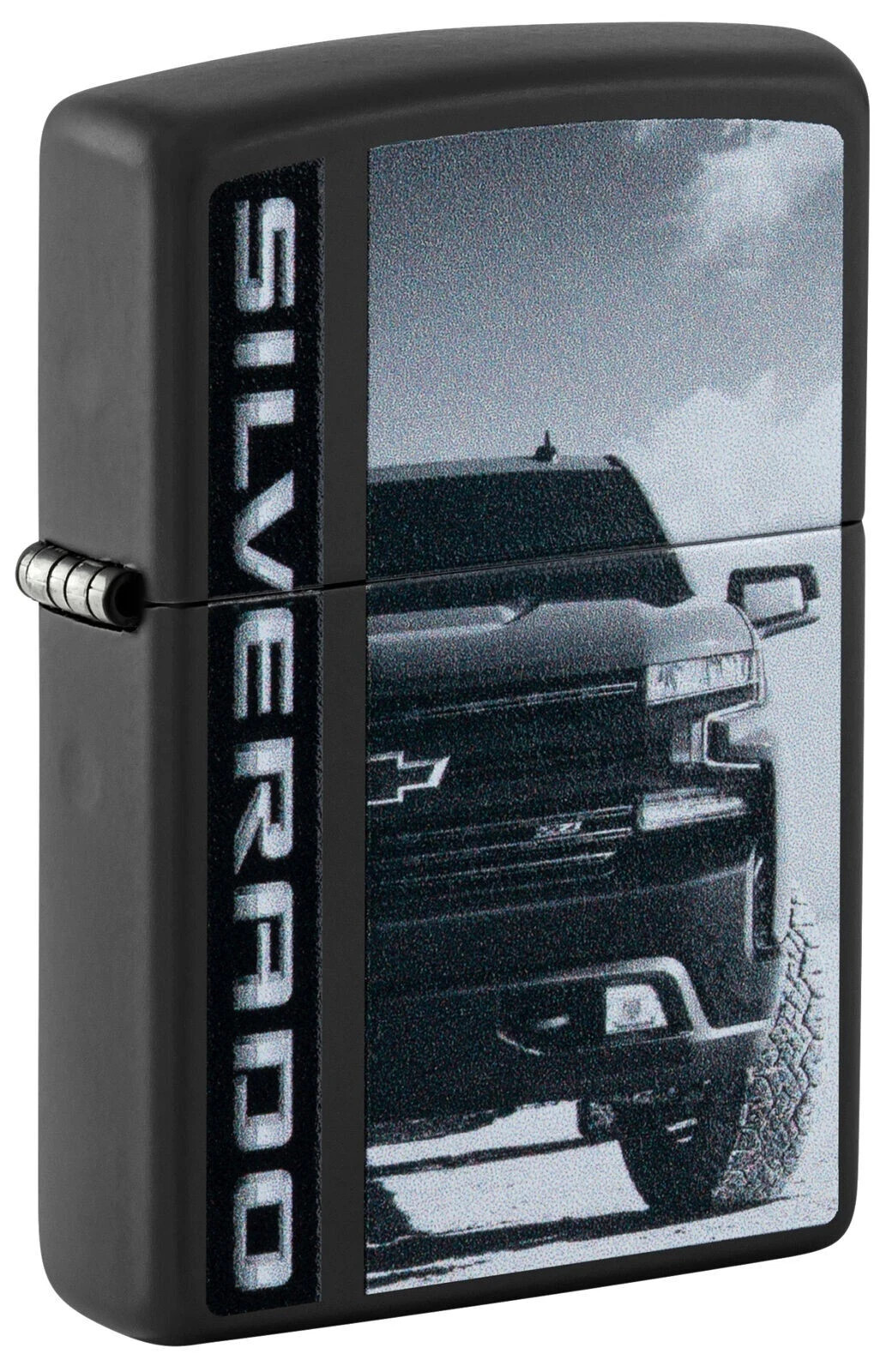 Zippo Lighter Chevrolet Silverado , Black Matte, 48407, New #47