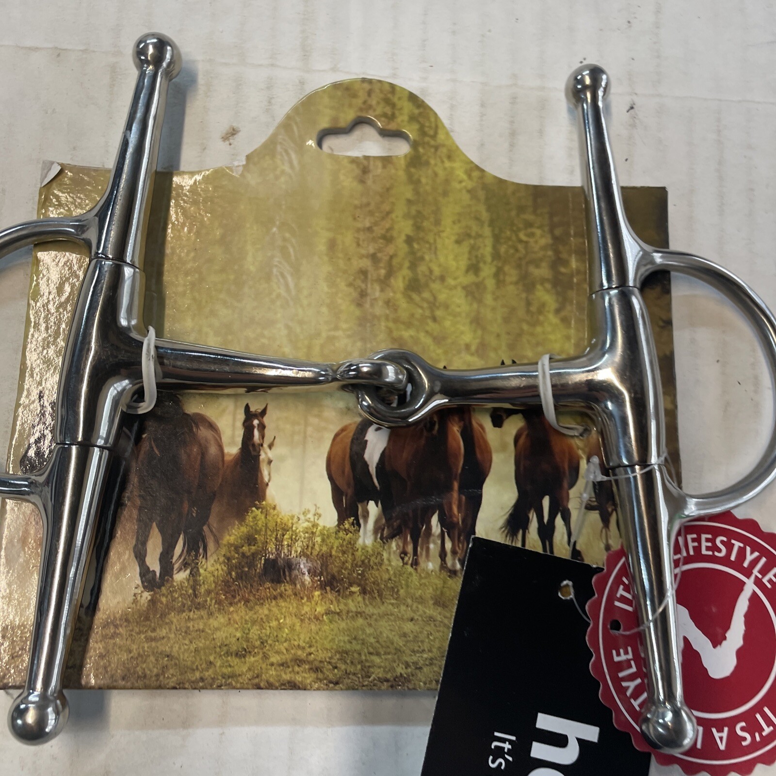 Horze Full Cheek Eggbutt Snaffle Bit.Brand New. 657