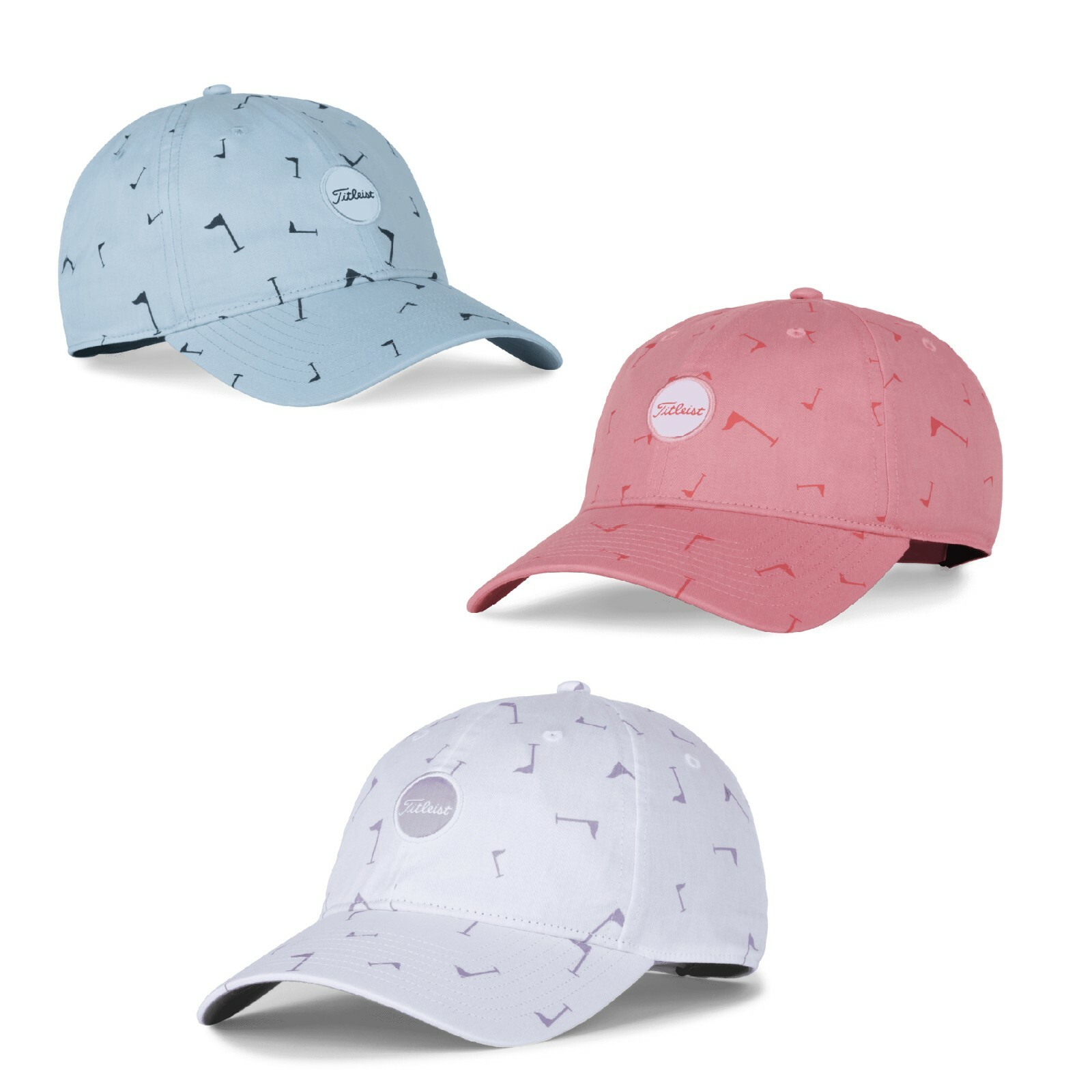 New Titleist Golf Hat Womens Montauk Prints Small Logo Golf Hat  Adjustable