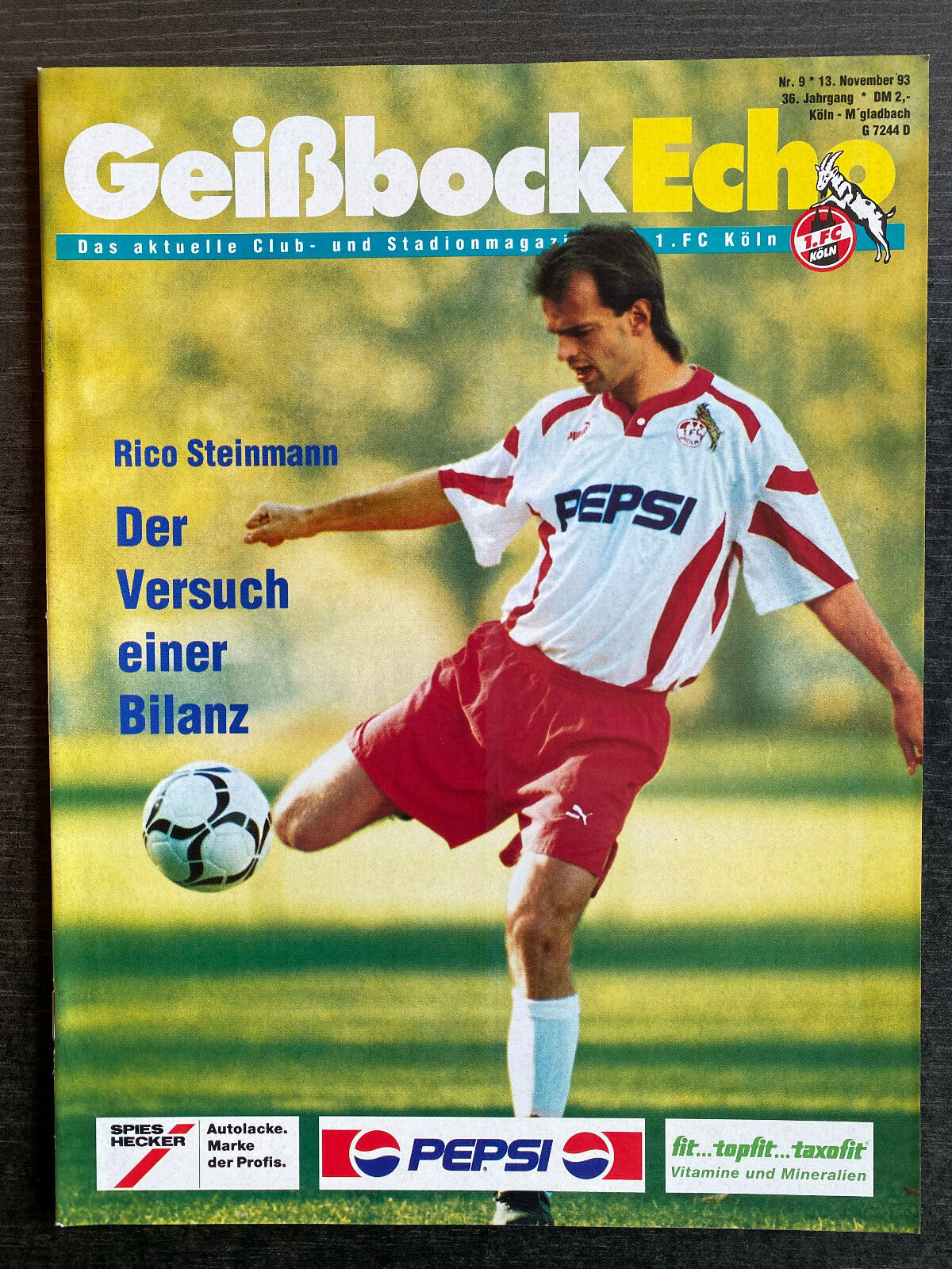Bl 93/94 1. Fc Cologne - Borussia Mönchengladbach, 13.11.1993 - Rico Steinmann