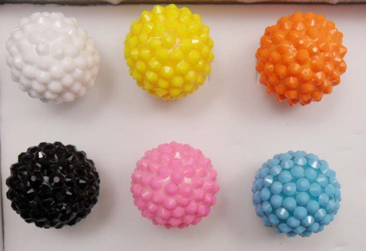 wholesale jewelry lot ball shape style colorful adjustable fashion rings  YR8