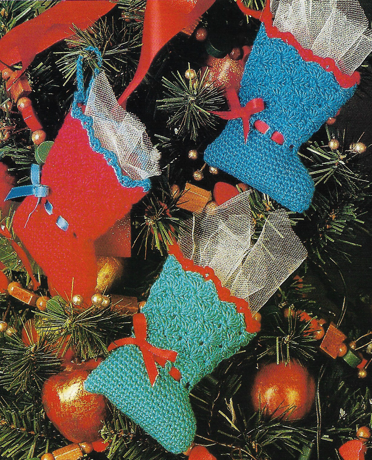 Mini Christmas Stockings crochet PATTERN INSTRUCTIONS