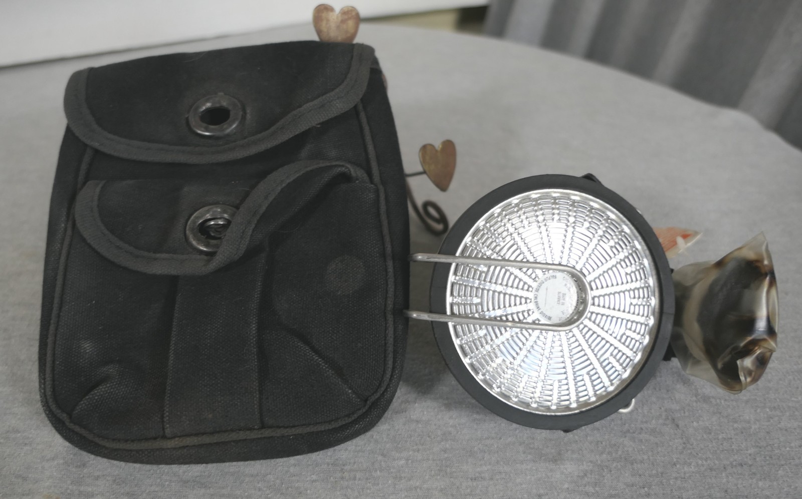Vintage MSA PPE Military Police Industrial Air Respirator w Canvas Belt Pouch