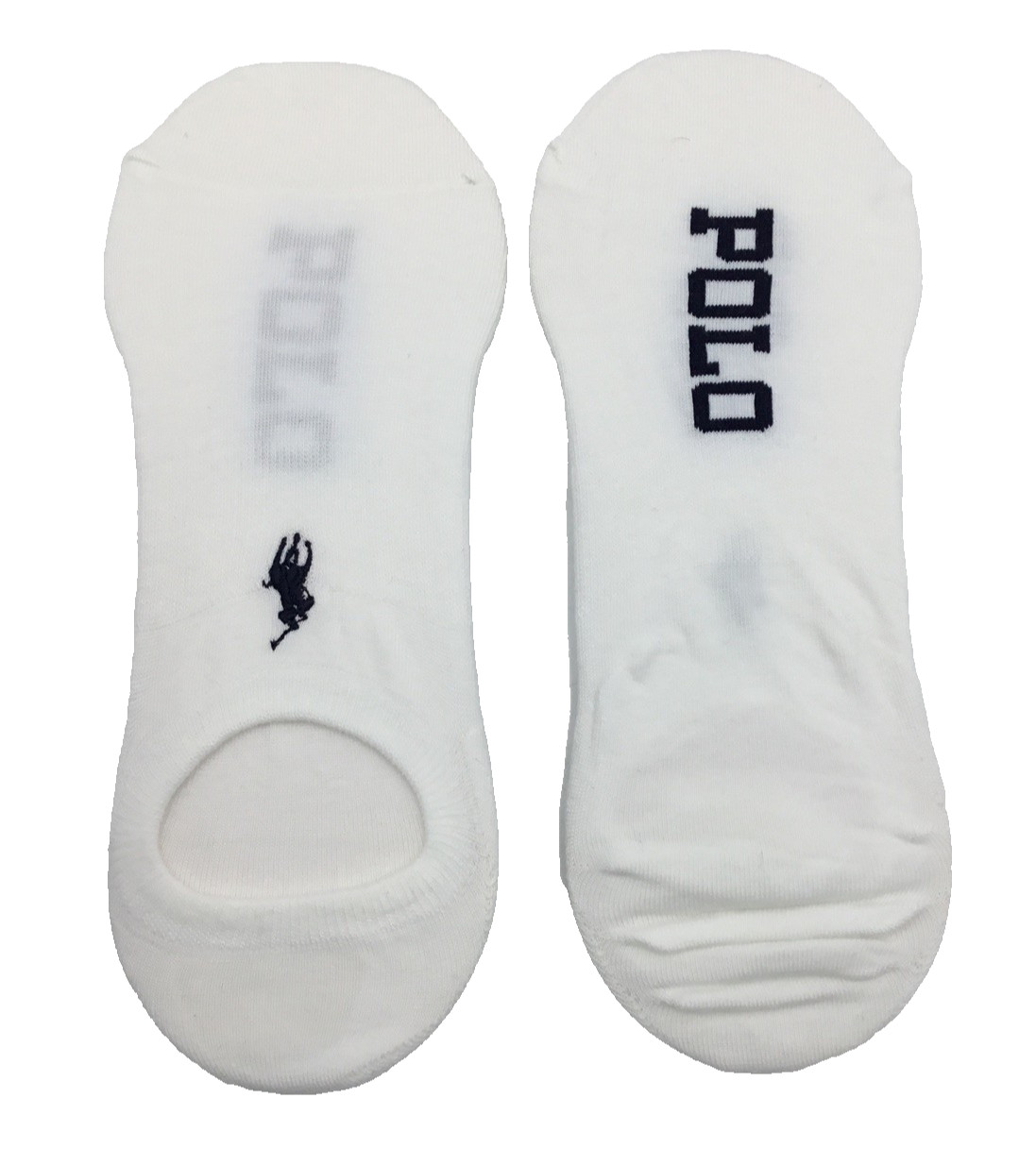 Polo Ralph Lauren Men's No Show  3-Pairs Logo Dress Liners, White, Sock Sz 10-13